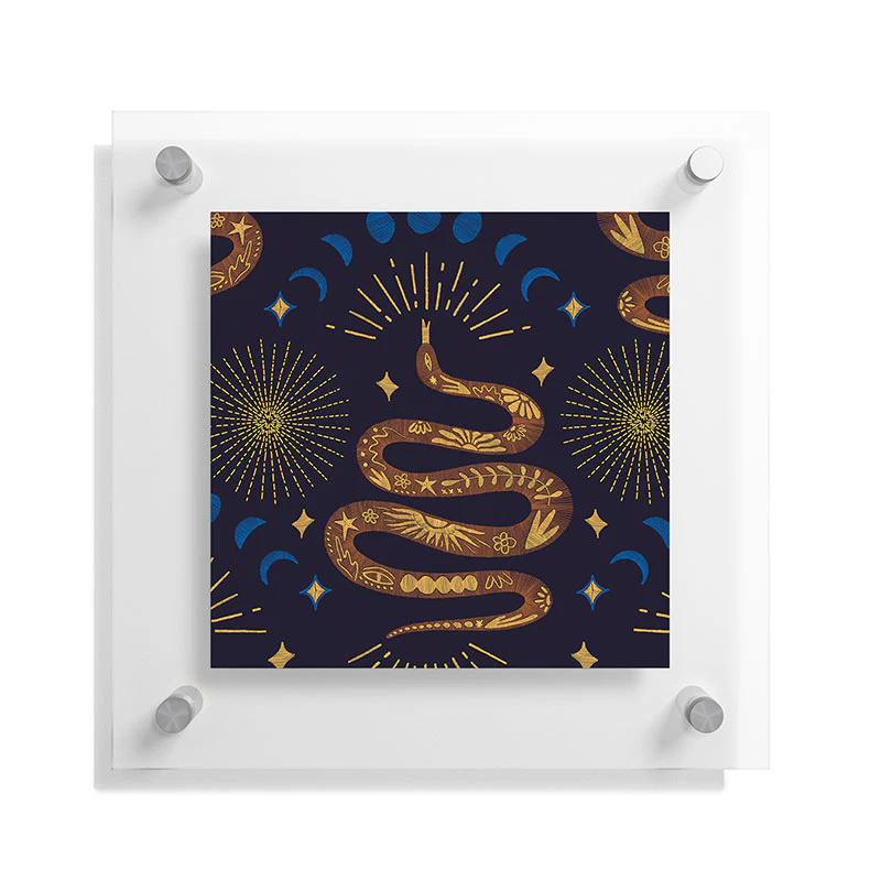 Marta Barragan Camarasa Celestial Serpent Charm Floating Acrylic Print - Image 9