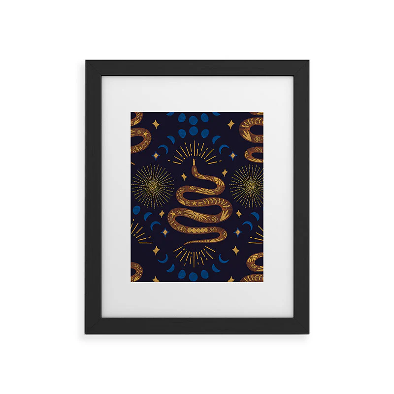 Marta Barragan Camarasa Celestial Serpent Charm Framed Art Print - Image 9