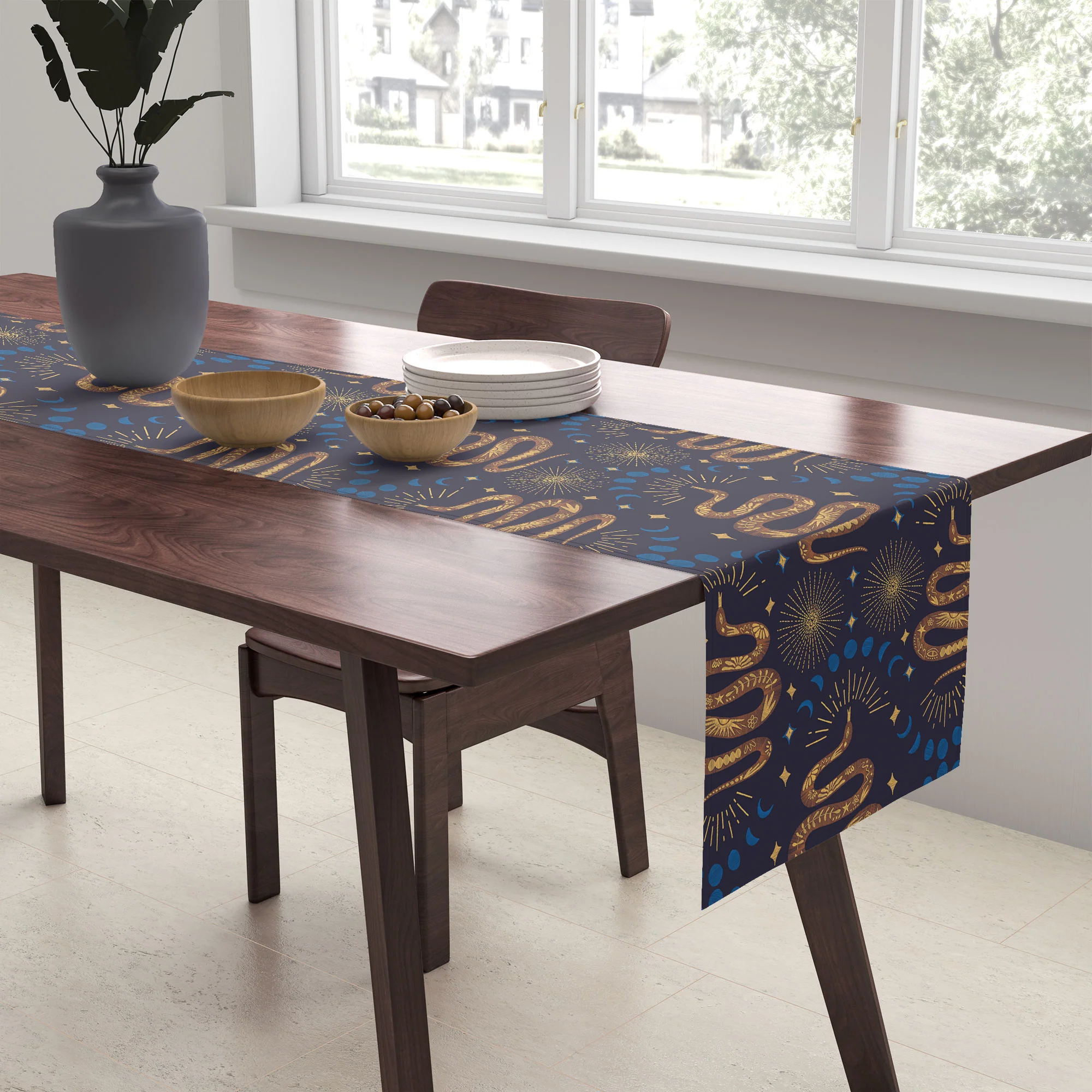 Marta Barragan Camarasa Celestial Serpent Charm Table Runner - Image 2