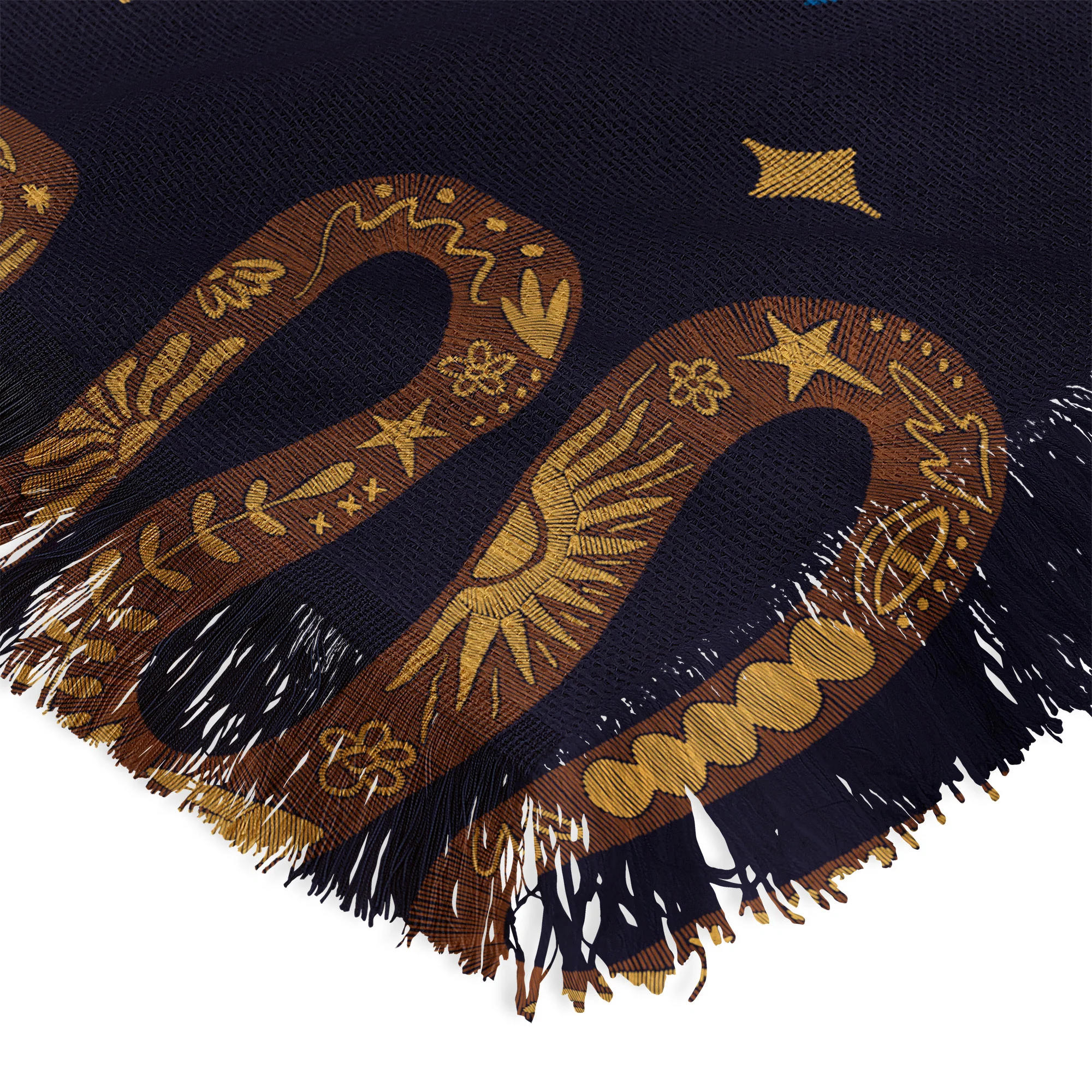 Marta Barragan Camarasa Celestial Serpent Charm Throw Blanket - Image 5