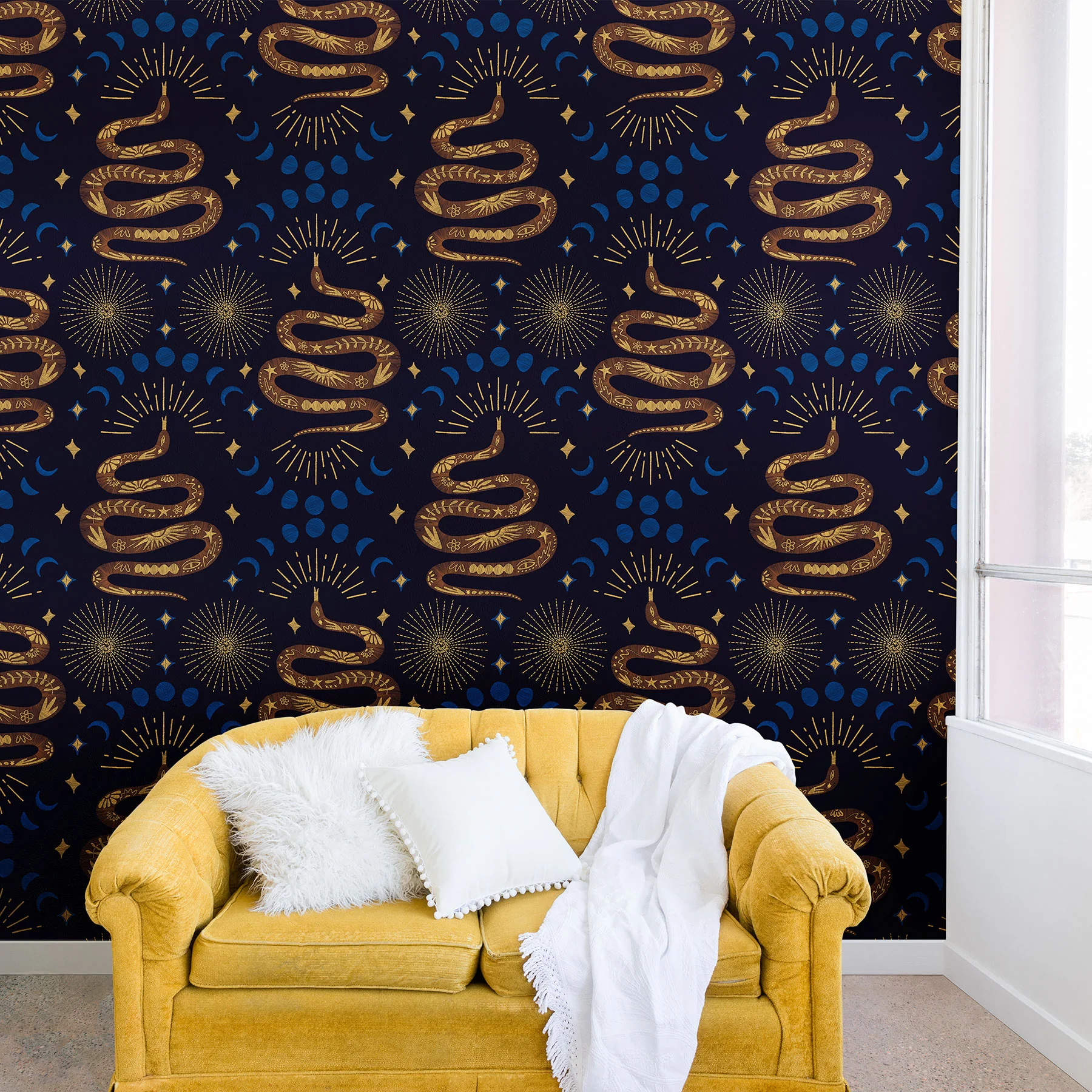 Marta Barragan Camarasa Celestial Serpent Charm Wall Mural - Image 3