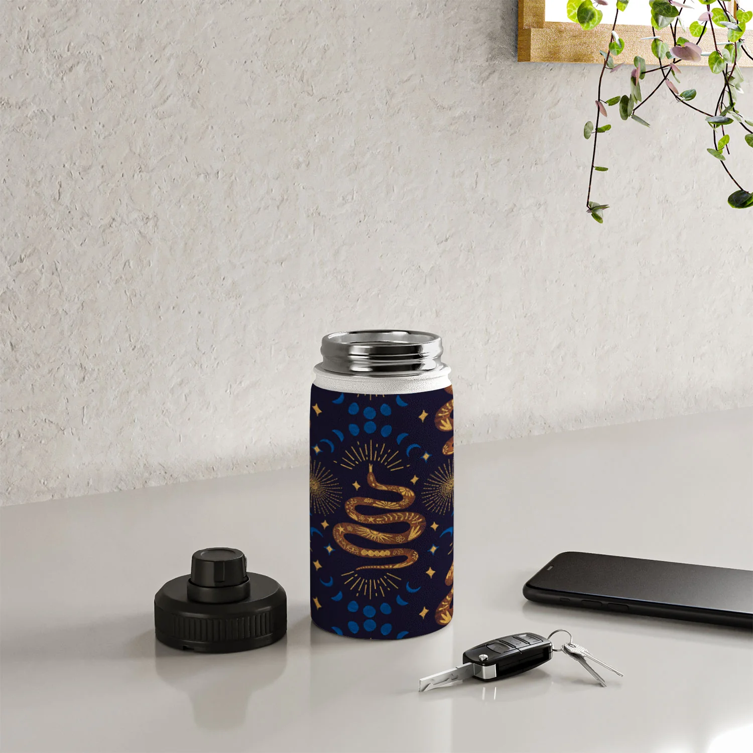 Marta Barragan Camarasa Celestial Serpent Charm Water Bottle - Image 4
