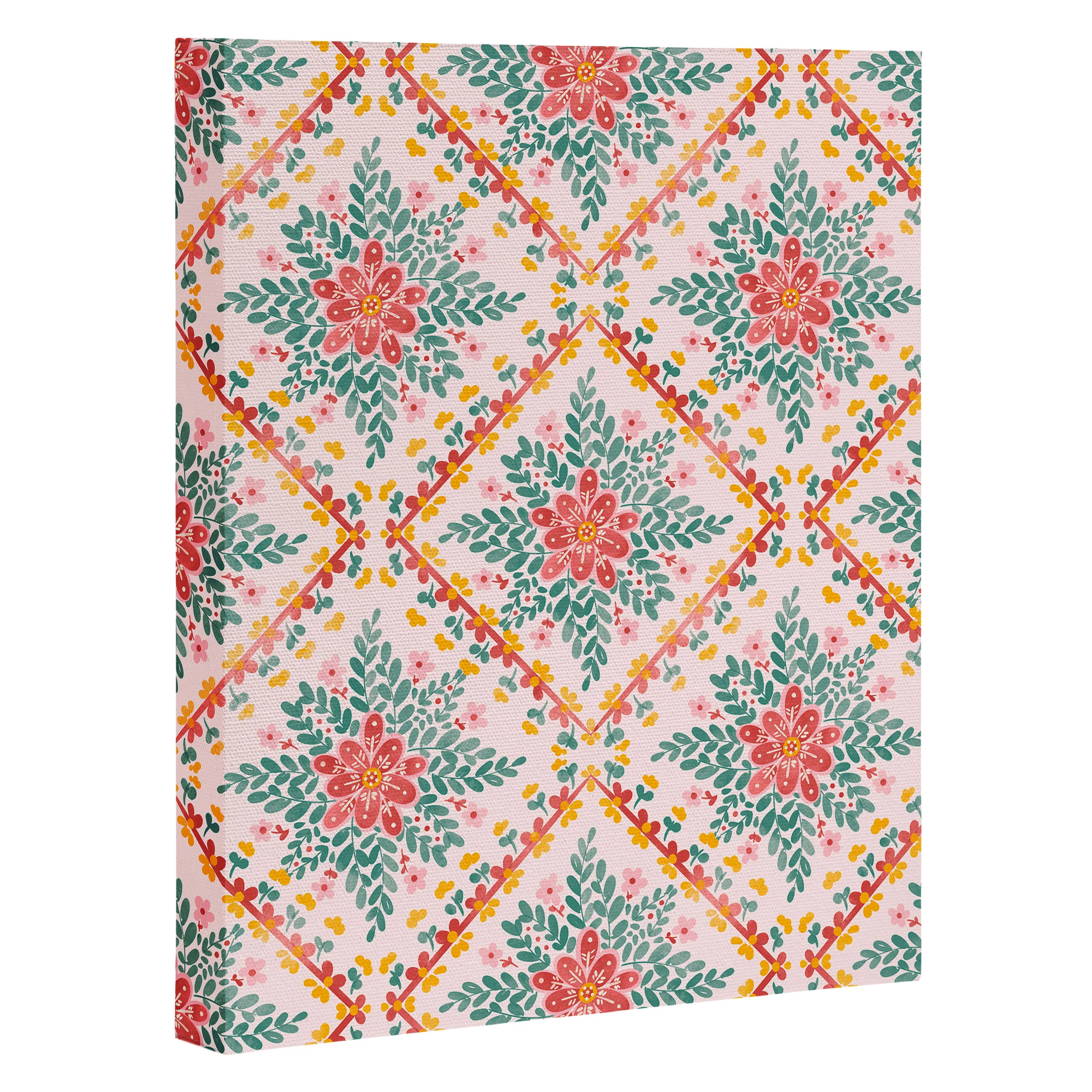 Marta Barragan Camarasa Chic Floral Geometry Art Canvas