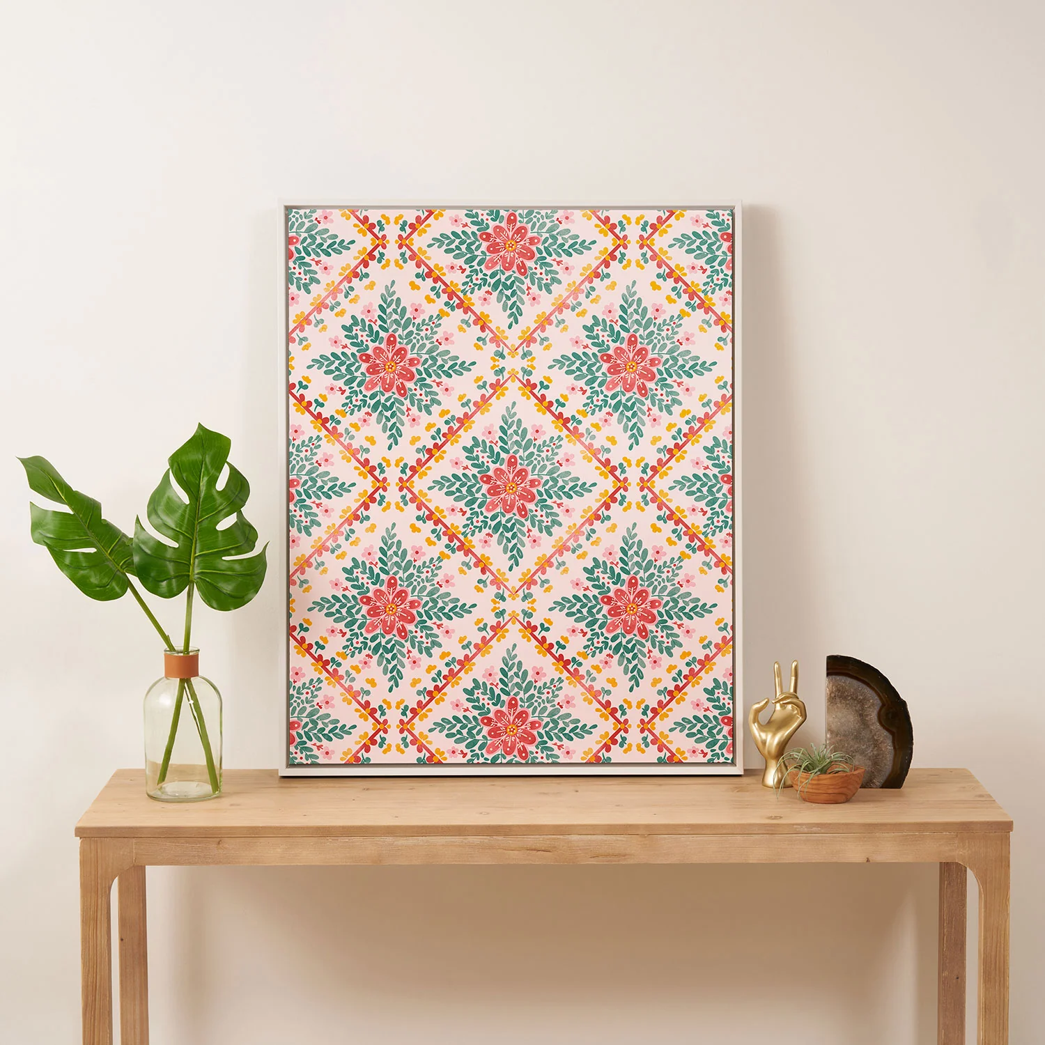 Marta Barragan Camarasa Chic Floral Geometry Art Canvas - Image 21