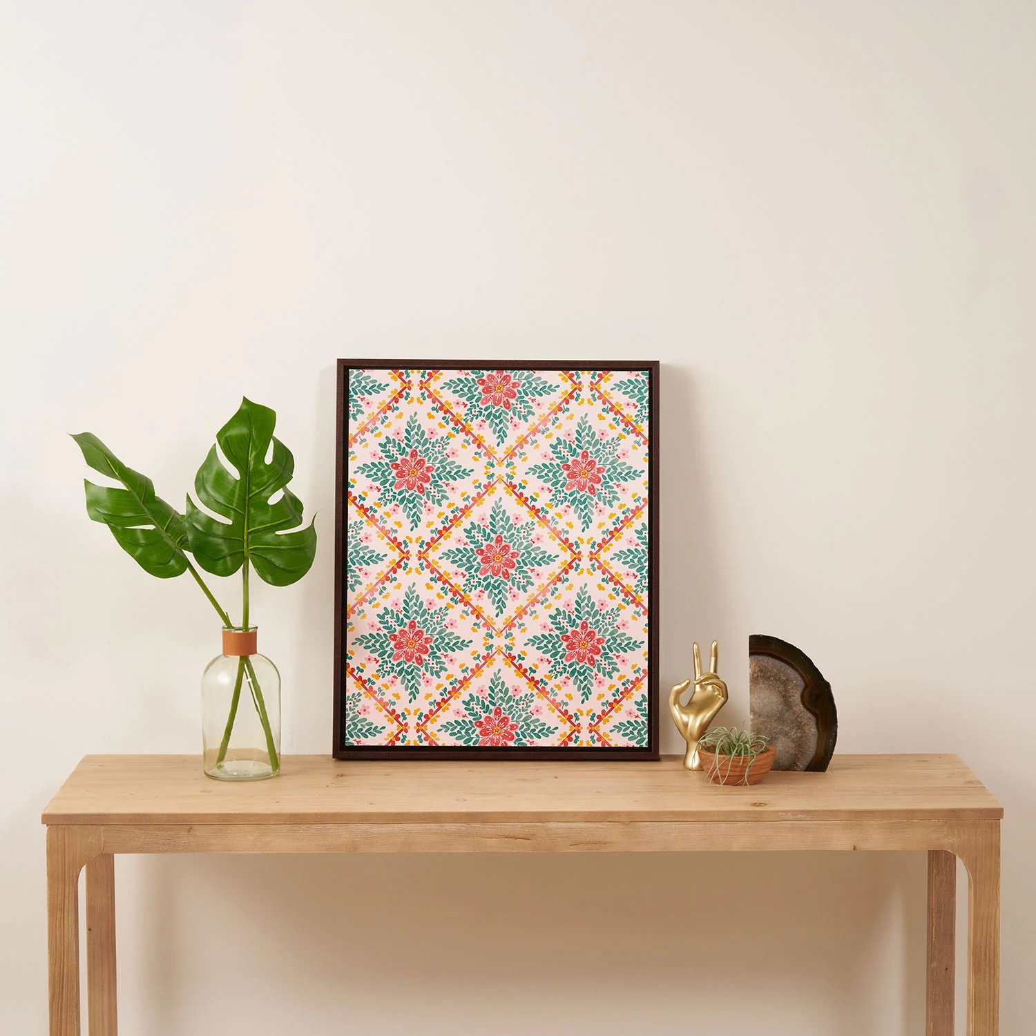 Marta Barragan Camarasa Chic Floral Geometry Art Canvas - Image 25