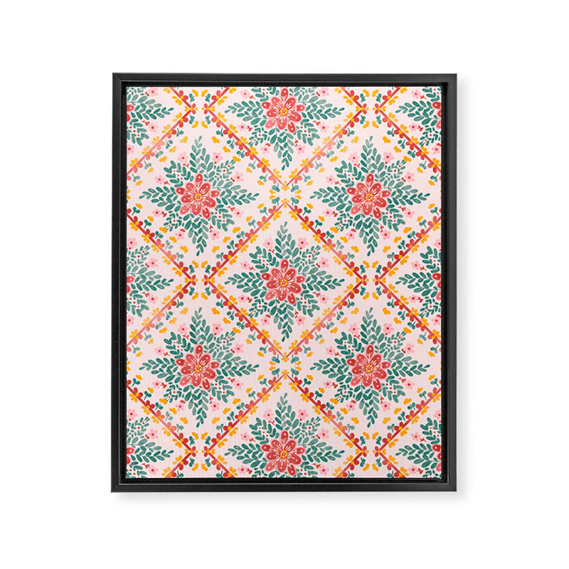 Marta Barragan Camarasa Chic Floral Geometry Art Canvas - Image 6