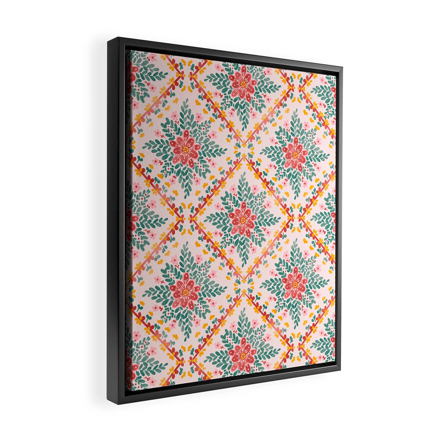Marta Barragan Camarasa Chic Floral Geometry Art Canvas - Image 7