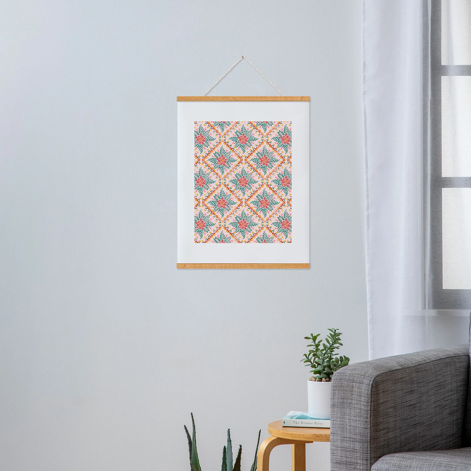 Marta Barragan Camarasa Chic Floral Geometry Art Print - Image 36