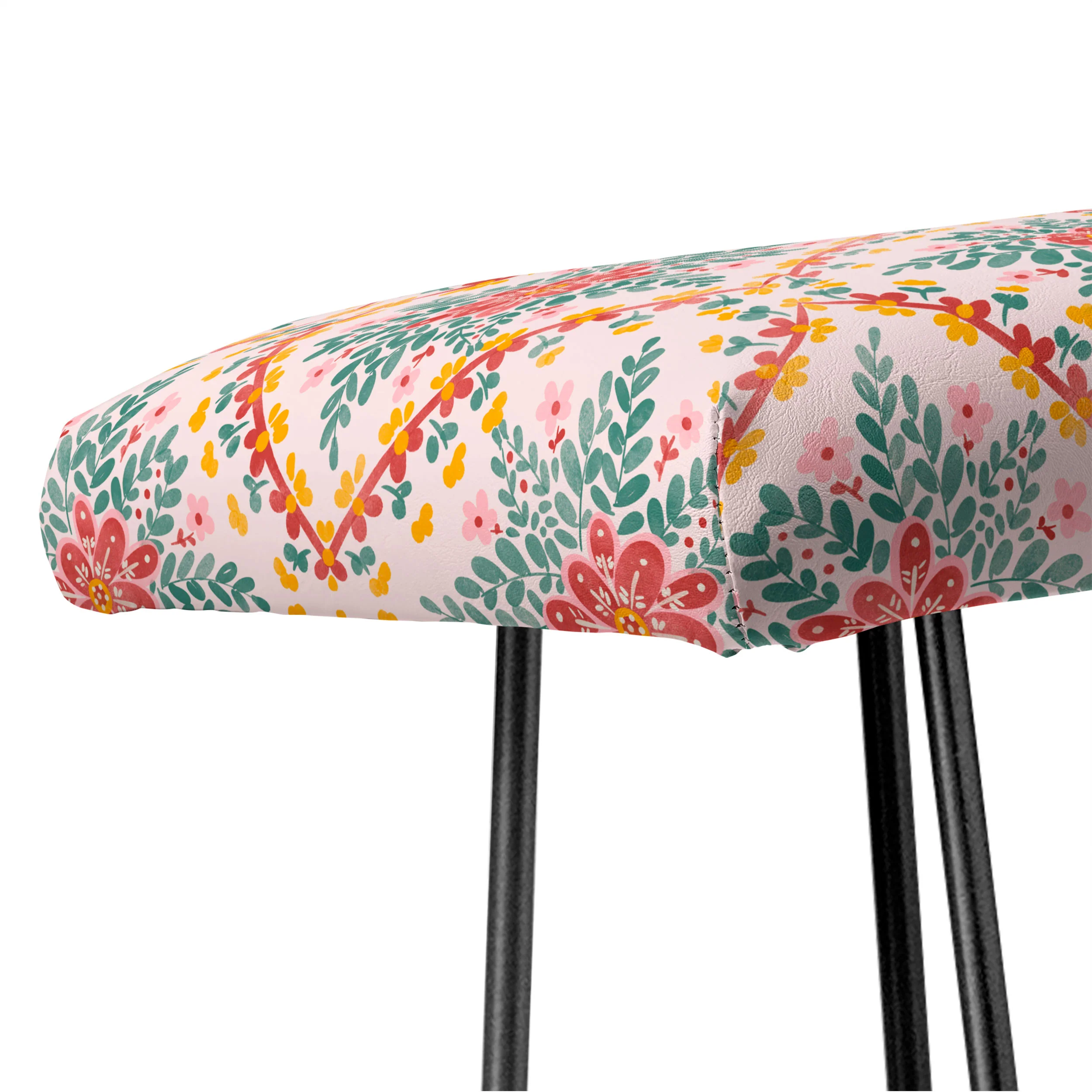 Marta Barragan Camarasa Chic Floral Geometry Bench - Image 6