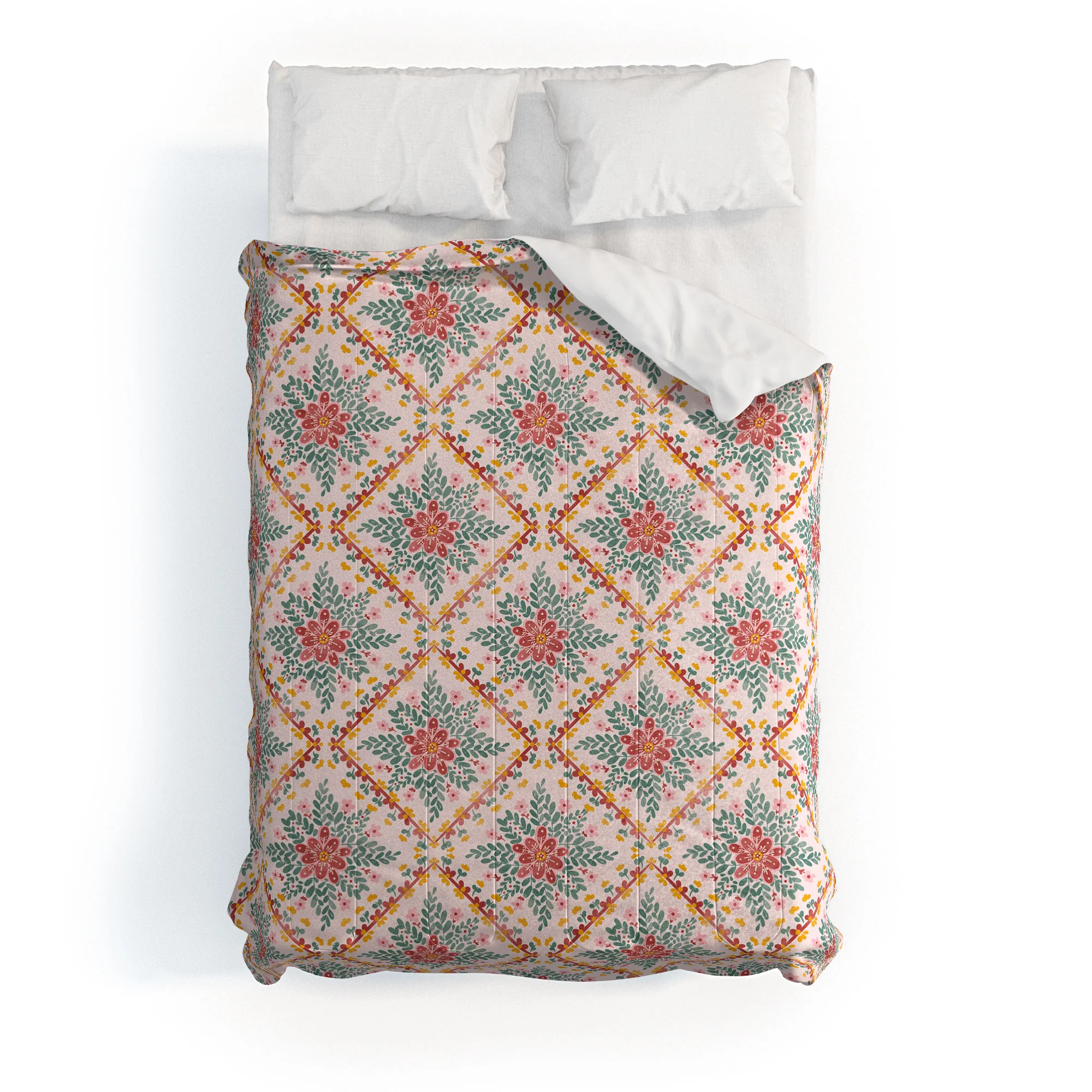 Marta Barragan Camarasa Chic Floral Geometry Comforter - Image 10
