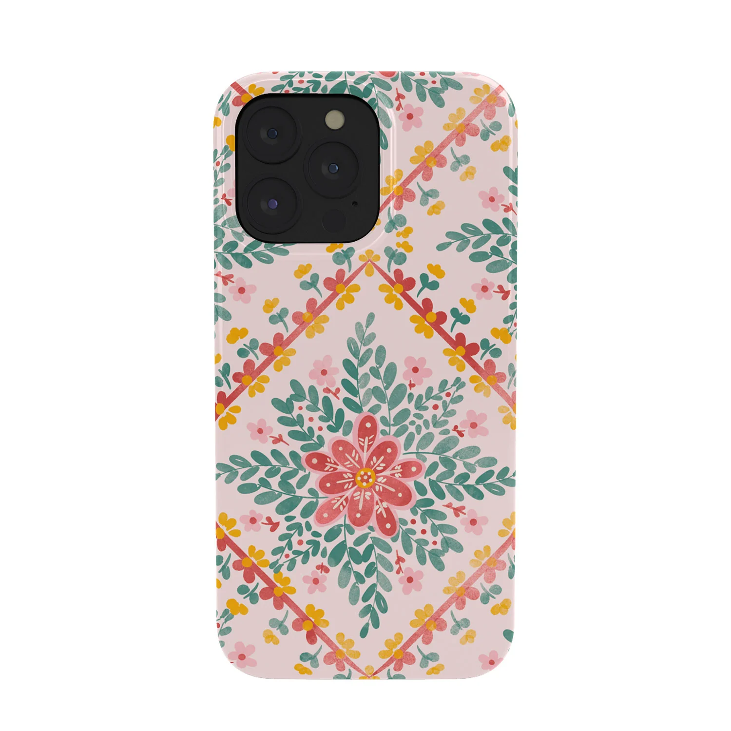 Marta Barragan Camarasa Chic Floral Geometry Phone Case - Image 3