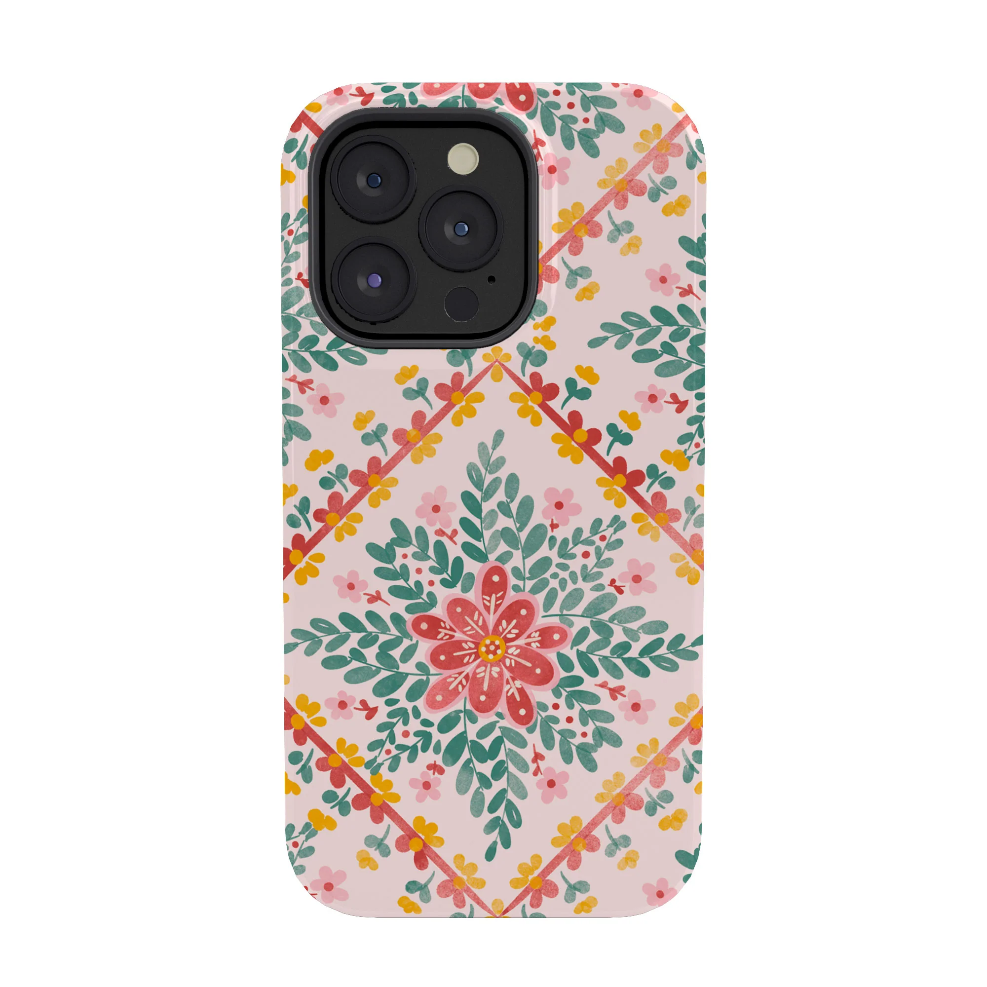 Marta Barragan Camarasa Chic Floral Geometry Phone Case - Image 45