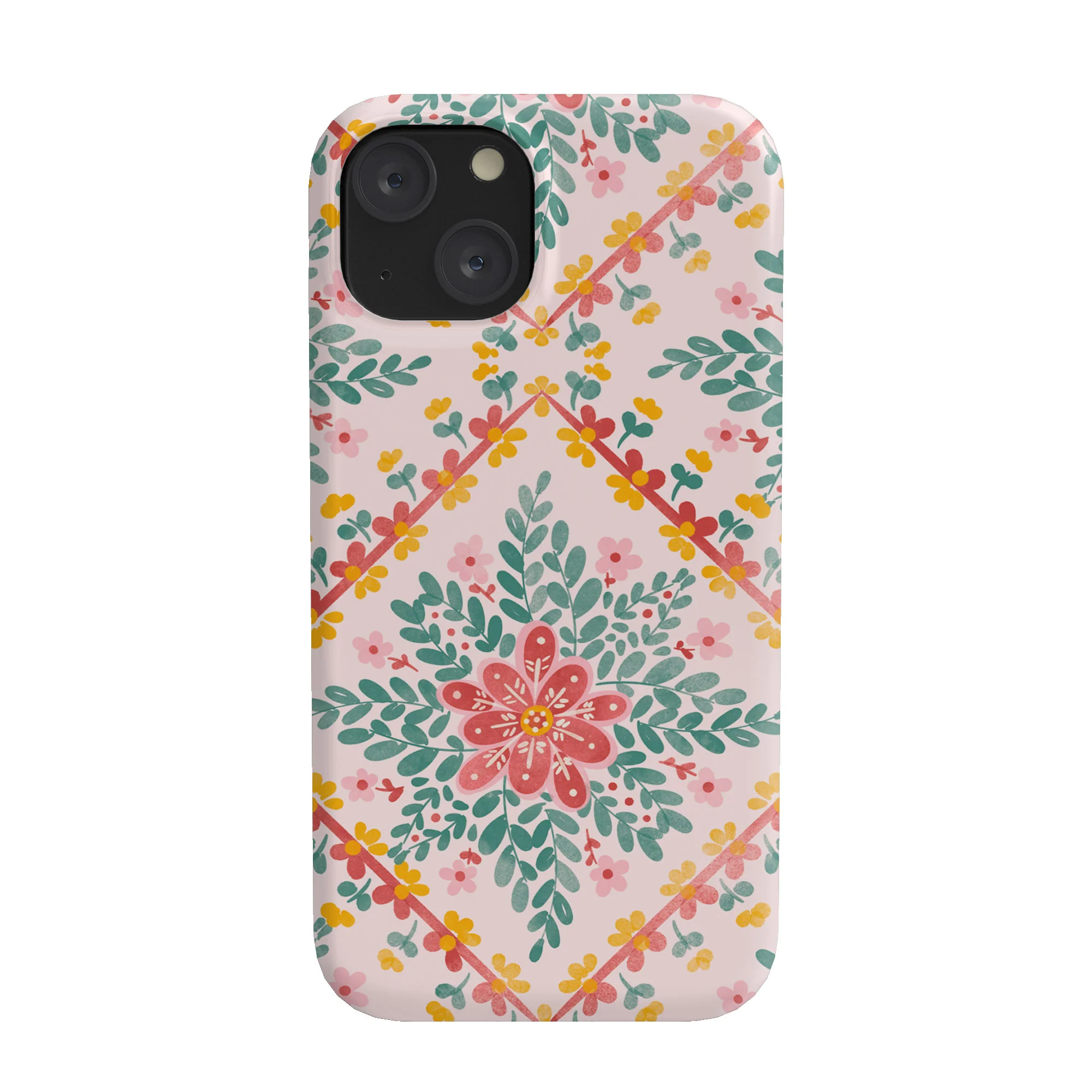 Marta Barragan Camarasa Chic Floral Geometry Phone Case - Image 51