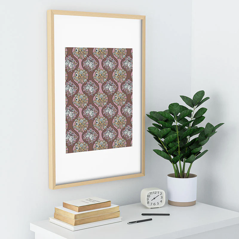 Marta Barragan Camarasa Classic Floral Arrangement Recessed Framing Rectangle - Image 30