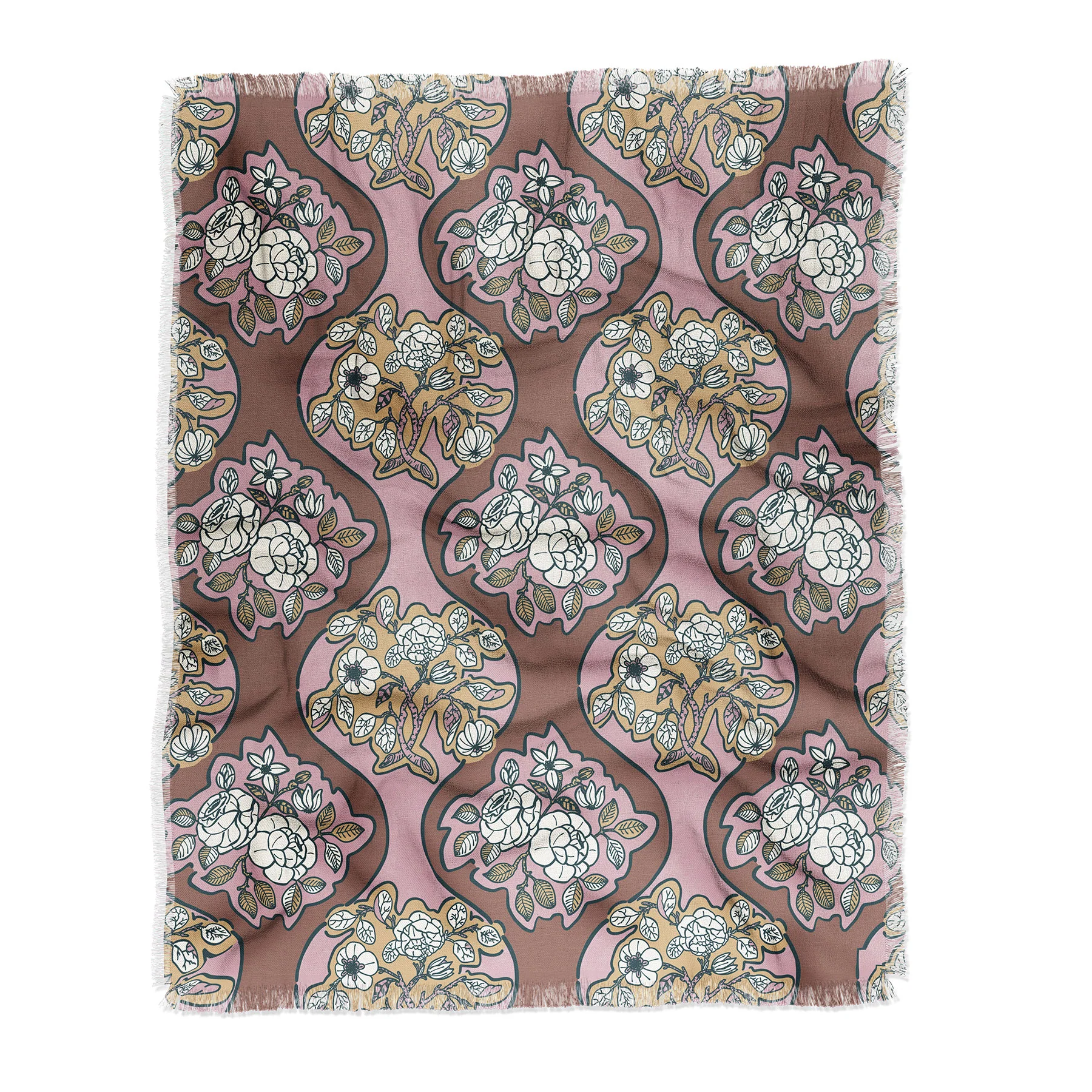 Marta Barragan Camarasa Classic Floral Arrangement Throw Blanket - Image 6