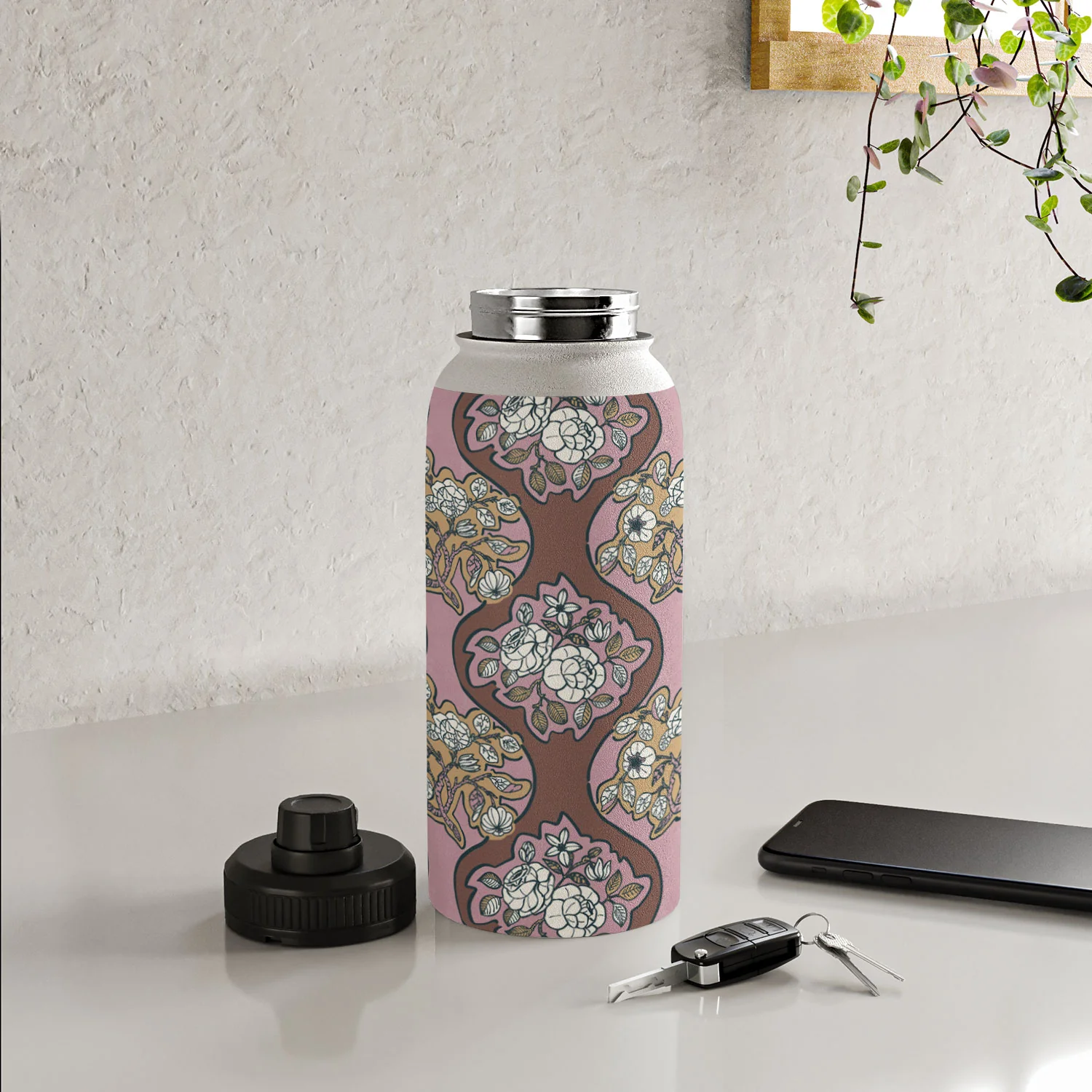 Marta Barragan Camarasa Classic Floral Arrangement Water Bottle - Image 28