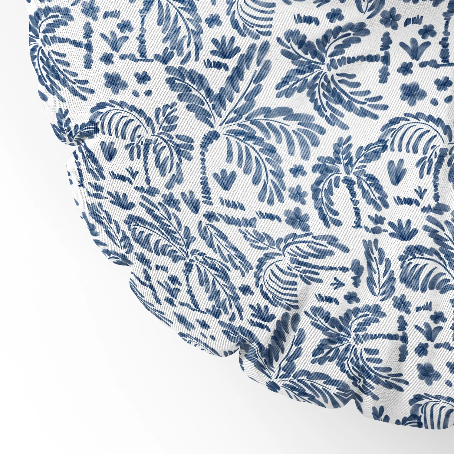 Marta Barragan Camarasa Coastal Jungle Charm Floor Pillow Round - Image 5