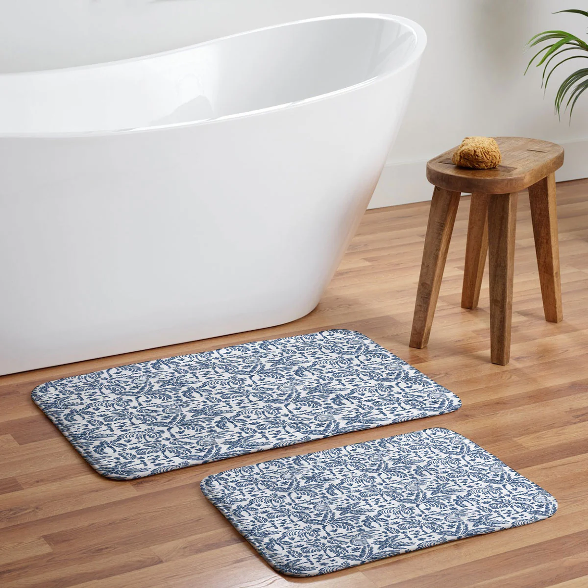 Marta Barragan Camarasa Coastal Jungle Charm Memory Foam Bath Mat - Image 5