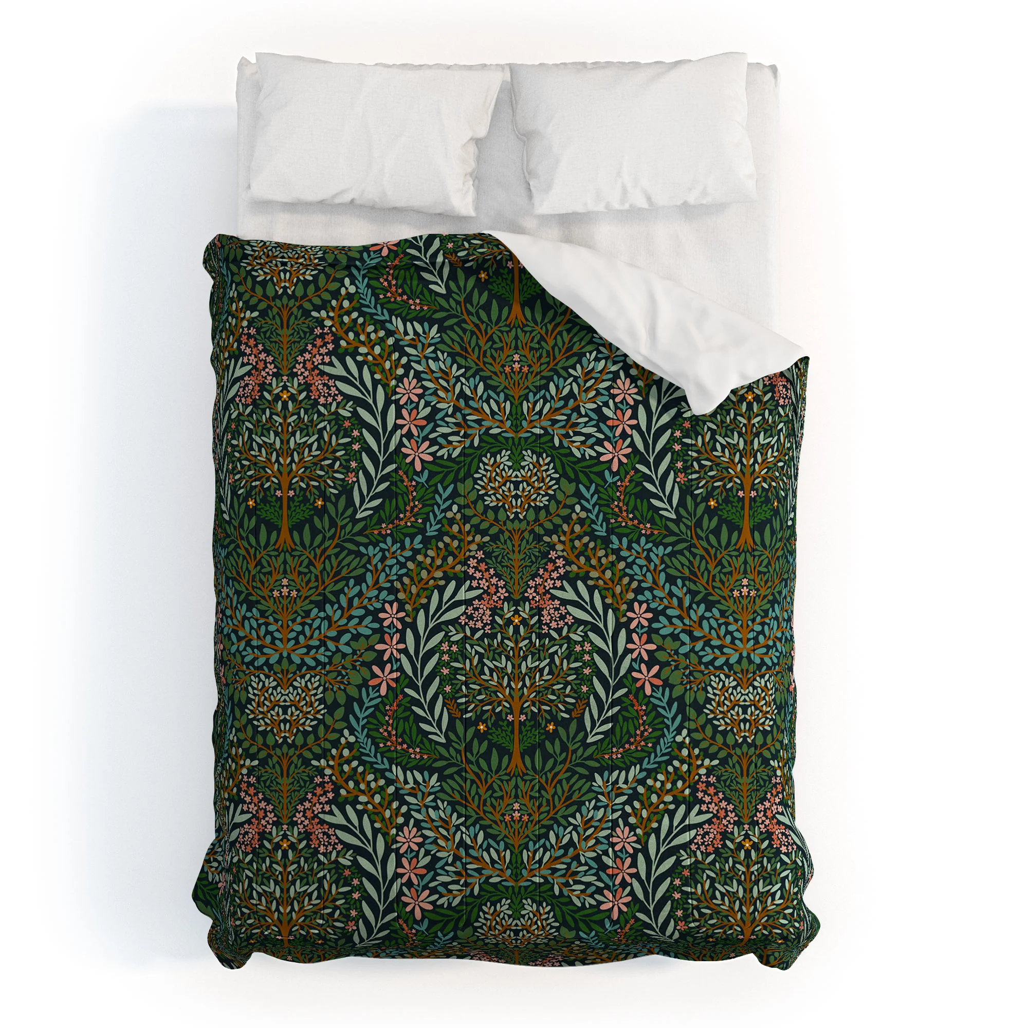 Marta Barragan Camarasa Enchanted Woodland Oasis Comforter