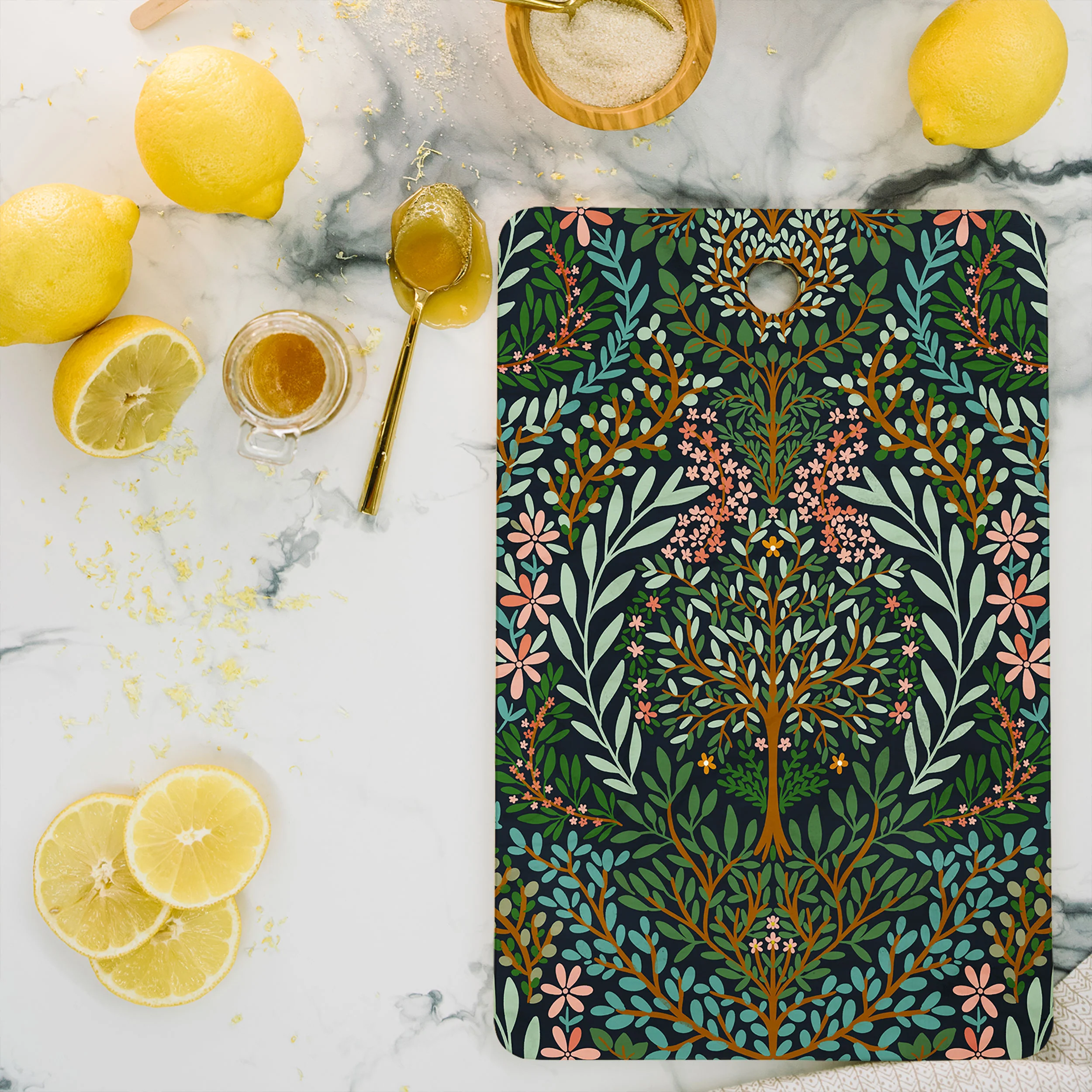 Marta Barragan Camarasa Enchanted Woodland Oasis Cutting Board Rectangle - Image 2