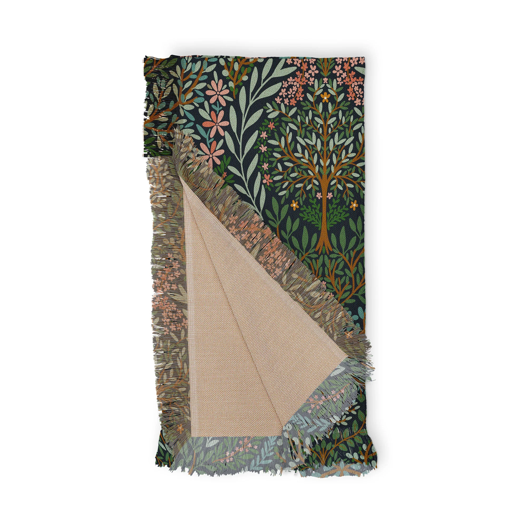 Marta Barragan Camarasa Enchanted Woodland Oasis Throw Blanket - Image 4