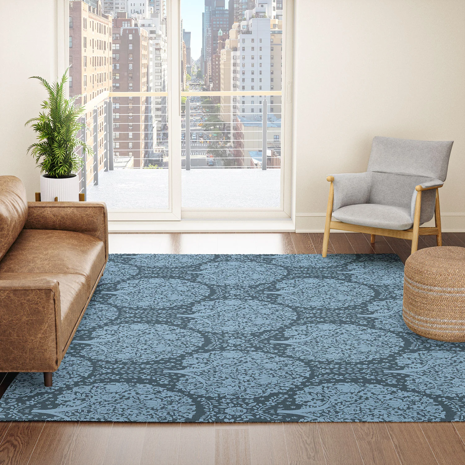 Marta Barragan Camarasa Flowering Trees Forest B Area Rug - Image 14