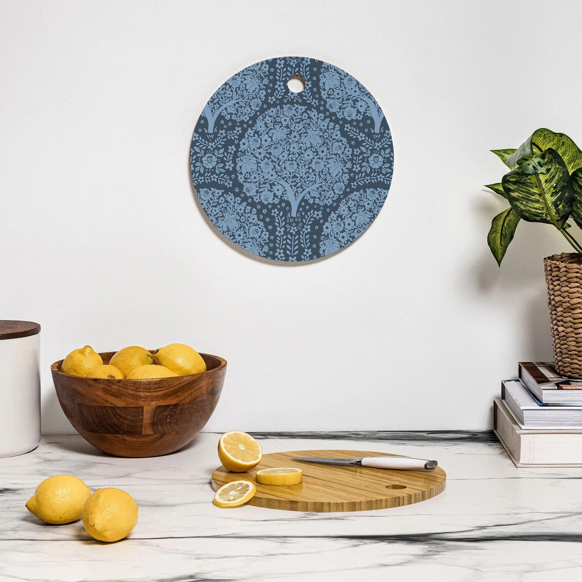 Marta Barragan Camarasa Flowering Trees Forest B Cutting Board Round - Image 3