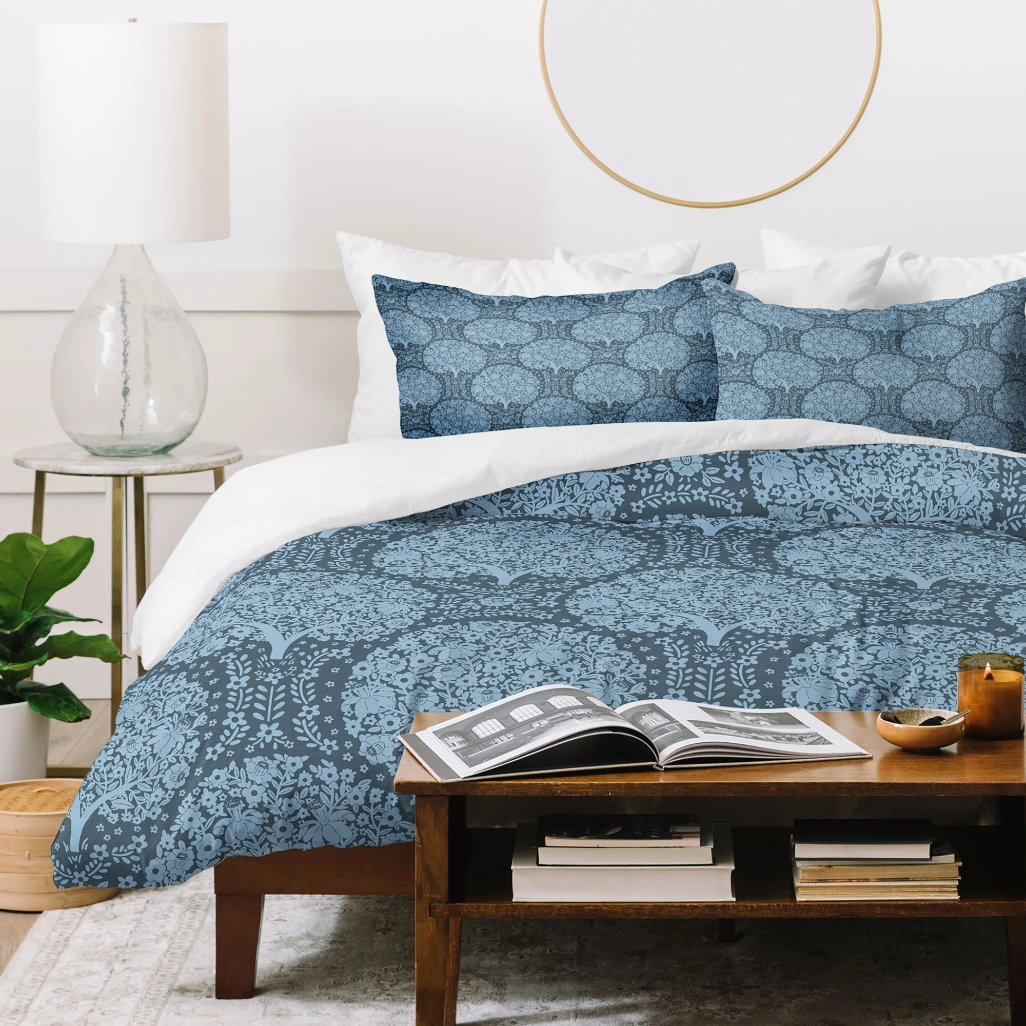 Marta Barragan Camarasa Flowering Trees Forest B Duvet Cover - Image 27