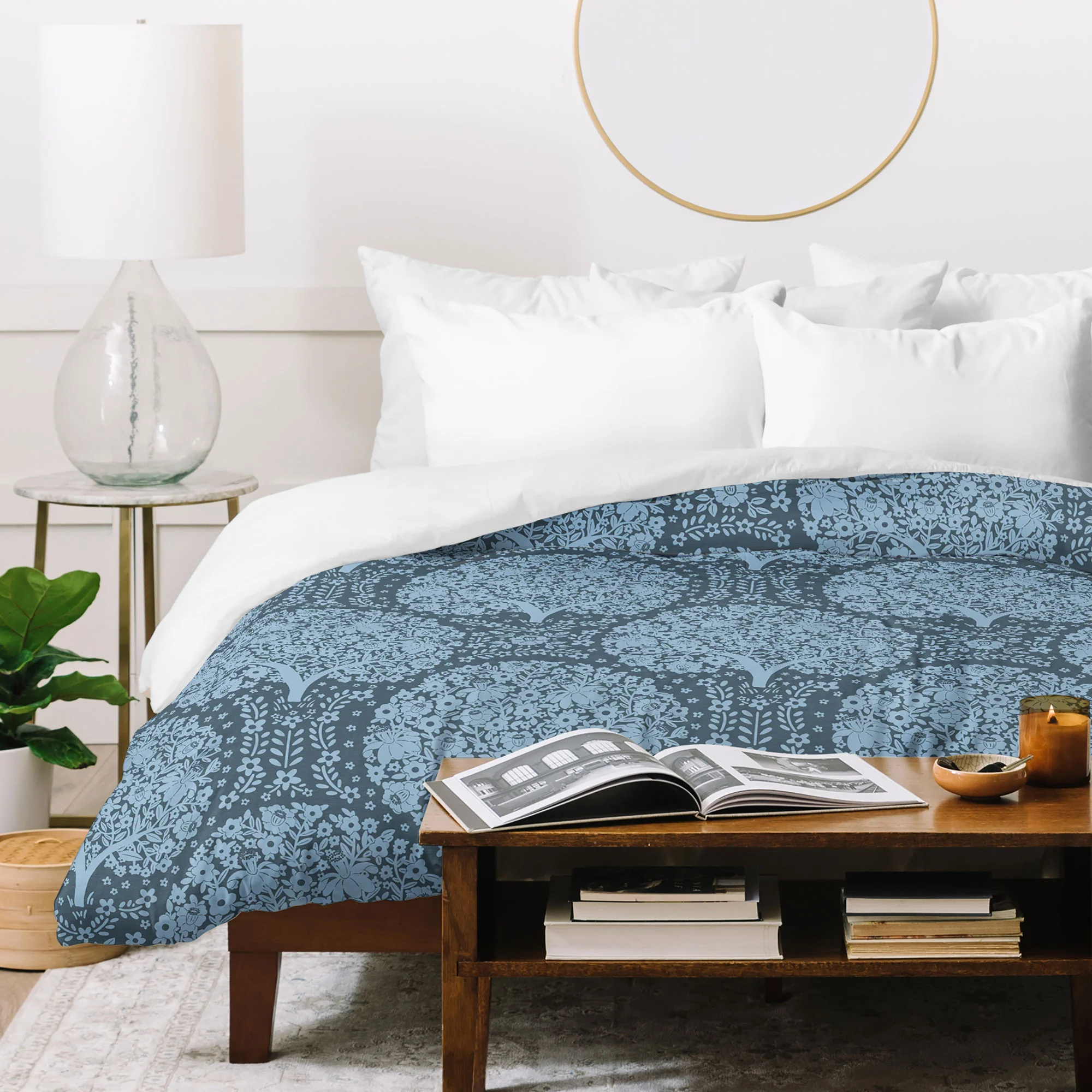 Marta Barragan Camarasa Flowering Trees Forest B Duvet Cover - Image 3