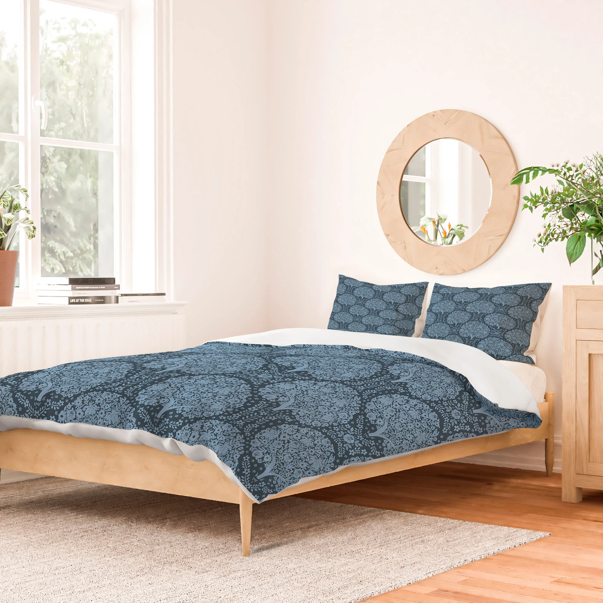 Marta Barragan Camarasa Flowering Trees Forest B Duvet Cover - Image 34