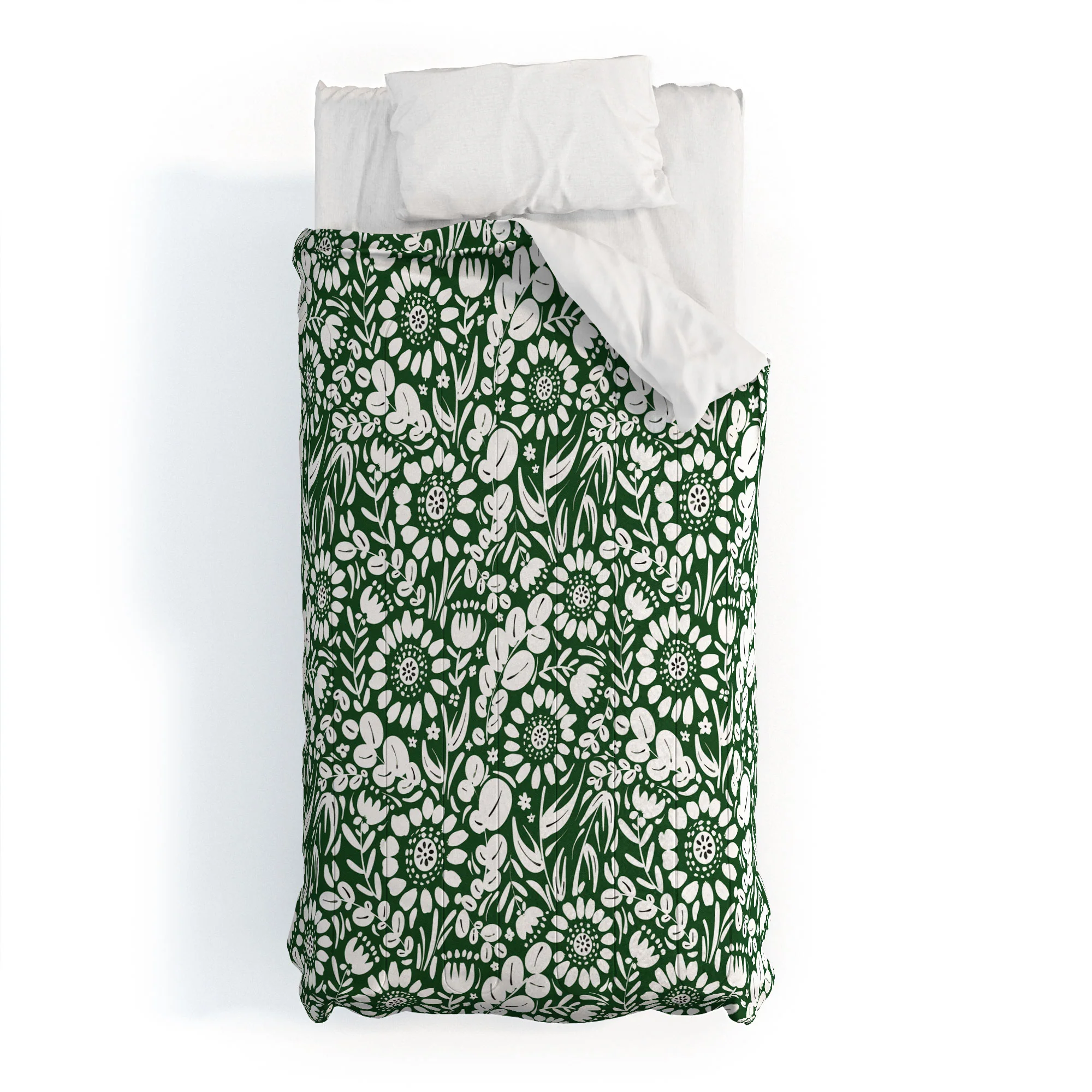Marta Barragan Camarasa Green Jungle Bloom Fusion Comforter - Image 7
