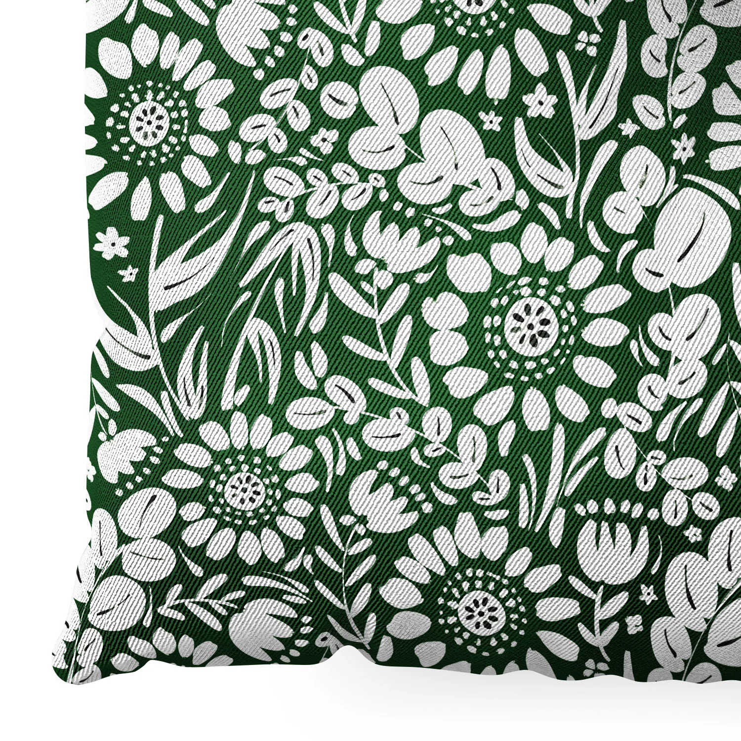 Marta Barragan Camarasa Green Jungle Bloom Fusion Floor Pillow Square - Image 5