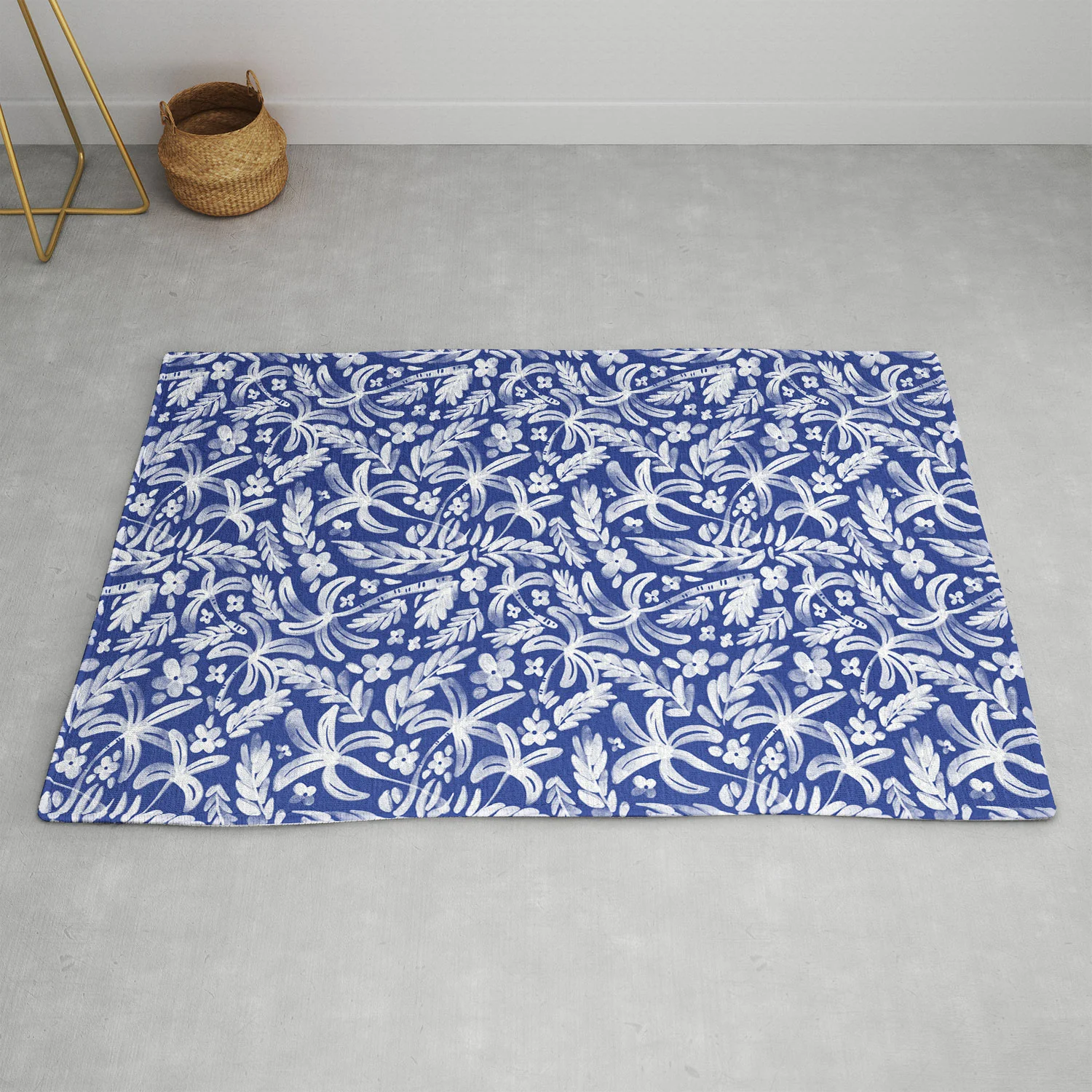 Marta Barragan Camarasa Indigo Tropical Oasis Area Rug - Image 11
