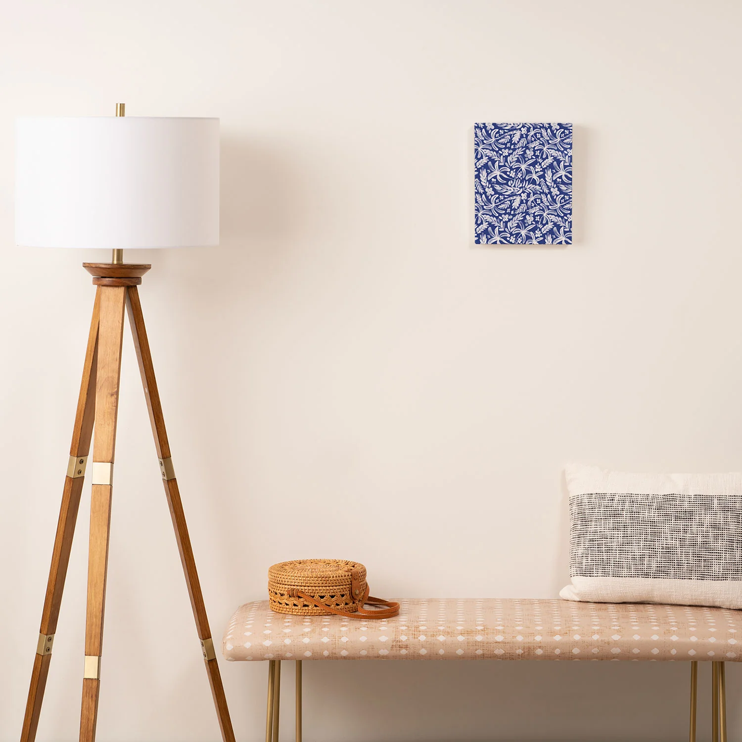 Marta Barragan Camarasa Indigo Tropical Oasis Art Canvas - Image 2