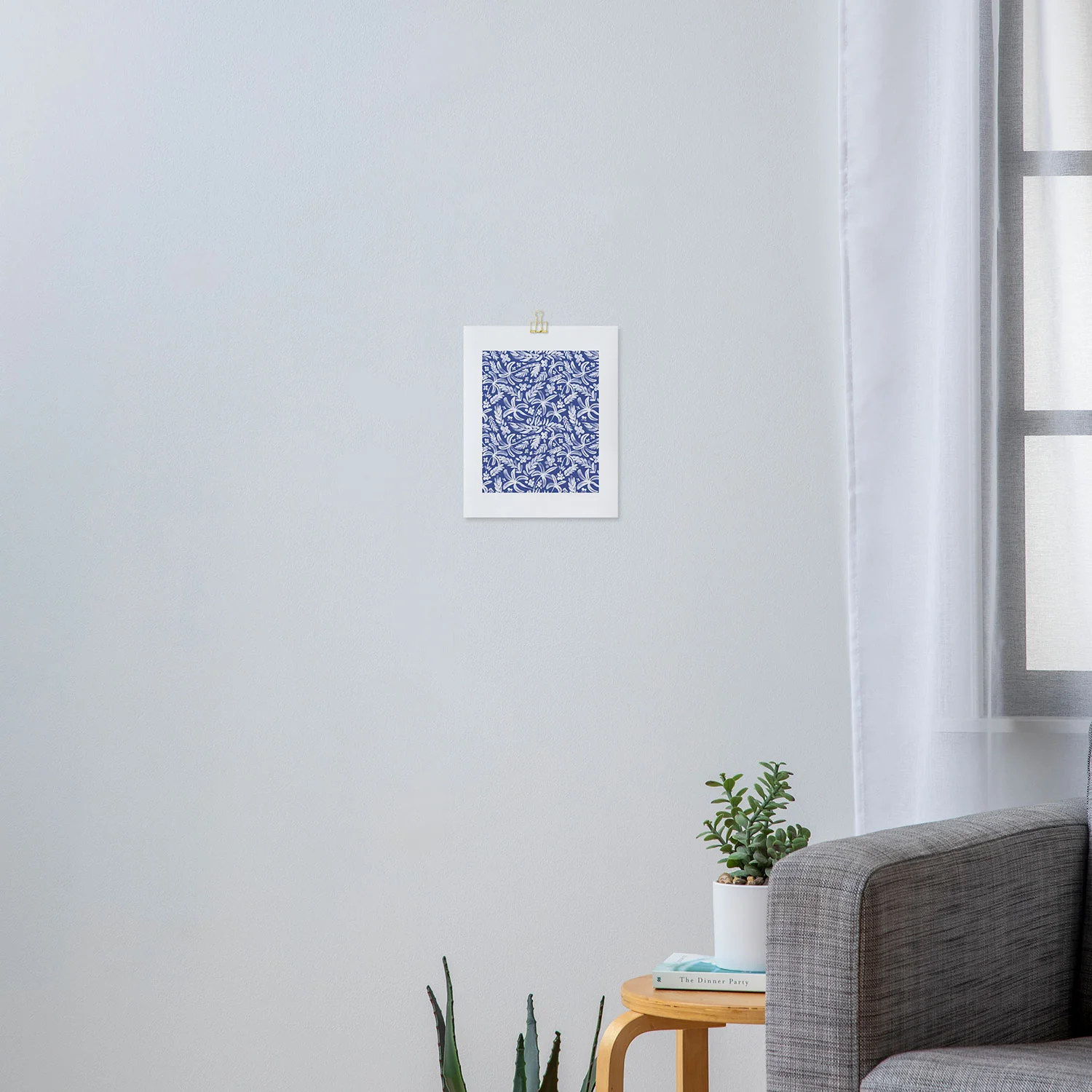 Marta Barragan Camarasa Indigo Tropical Oasis Art Print - Image 3