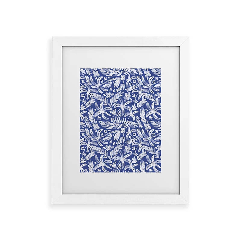 Marta Barragan Camarasa Indigo Tropical Oasis Framed Art Print - Image 23