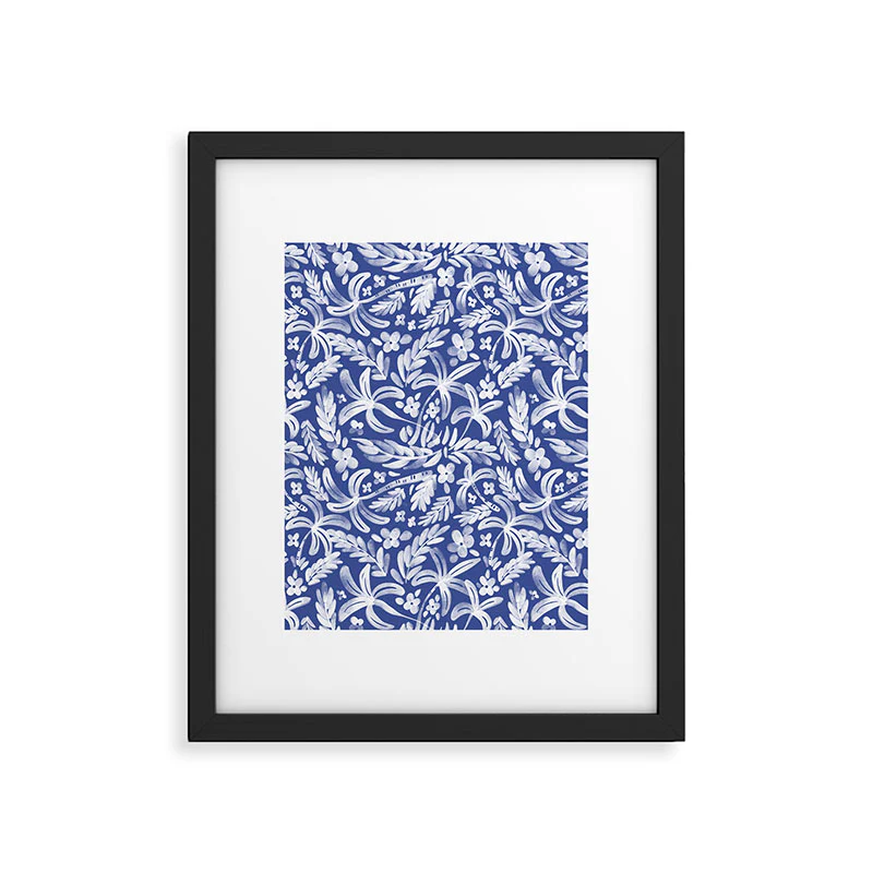 Marta Barragan Camarasa Indigo Tropical Oasis Framed Art Print - Image 31