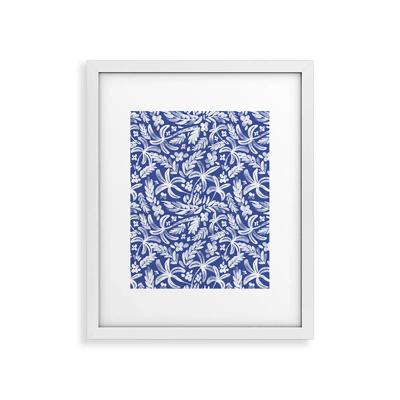 Marta Barragan Camarasa Indigo Tropical Oasis Framed Art Print - Image 39