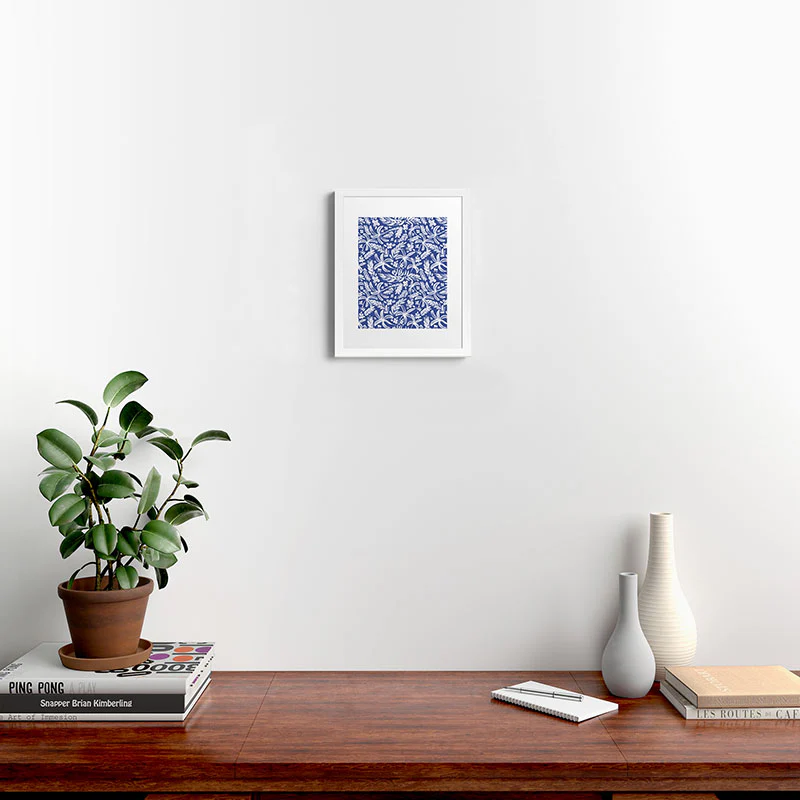 Marta Barragan Camarasa Indigo Tropical Oasis Framed Art Print - Image 40