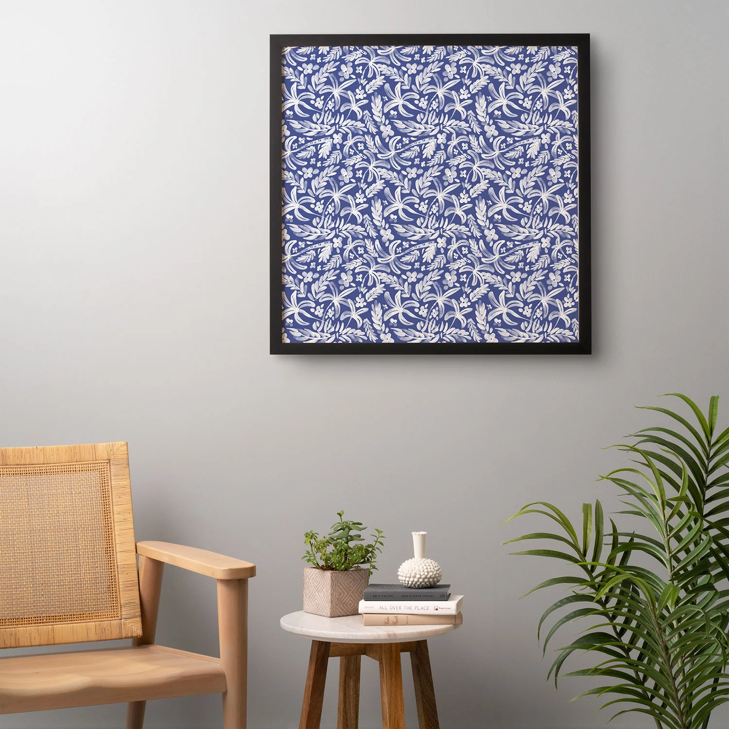 Marta Barragan Camarasa Indigo Tropical Oasis Framed Wall Art - Image 12