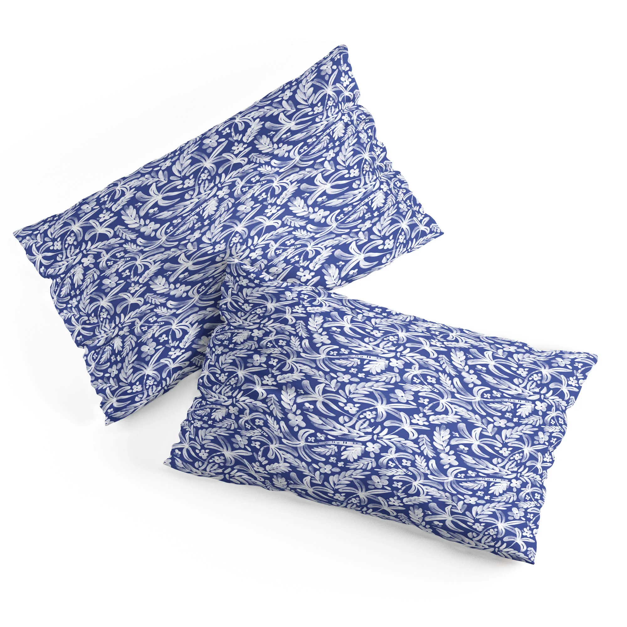 Marta Barragan Camarasa Indigo Tropical Oasis Pillow Shams - Image 4