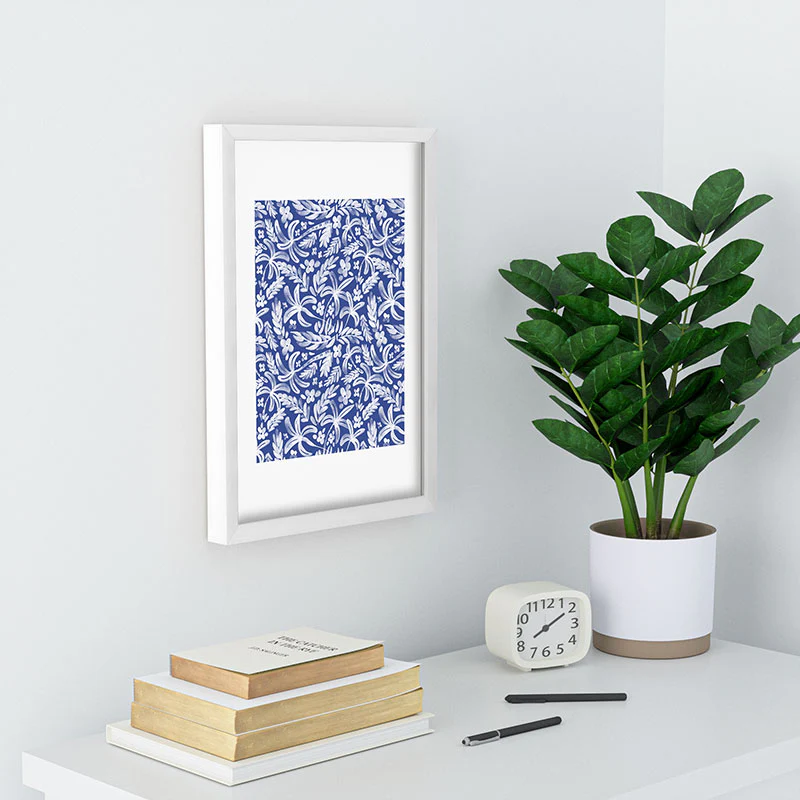 Marta Barragan Camarasa Indigo Tropical Oasis Recessed Framing Rectangle - Image 12