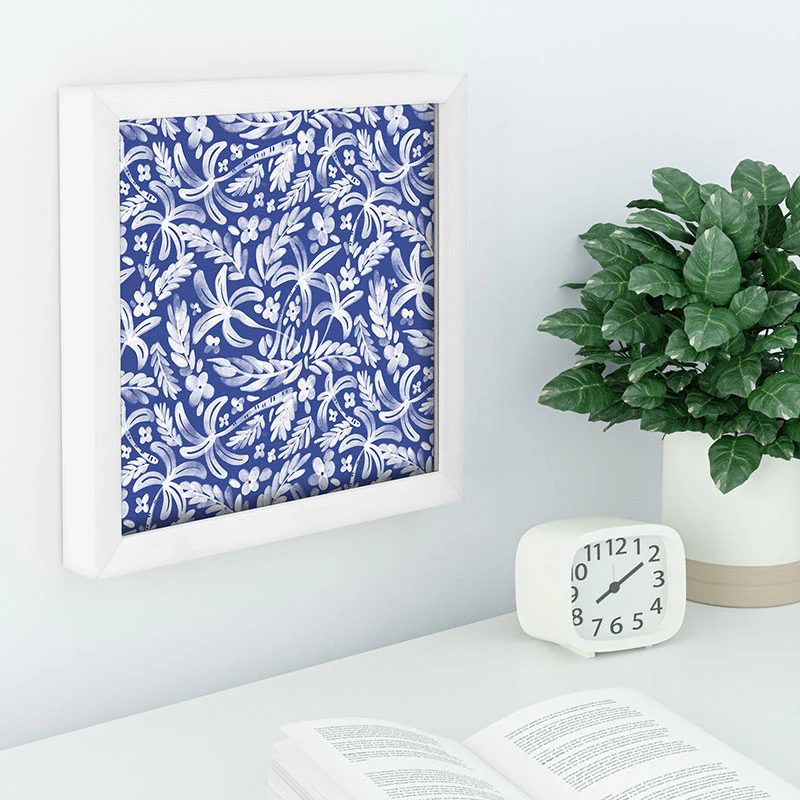 Marta Barragan Camarasa Indigo Tropical Oasis Recessed Framing Square - Image 4