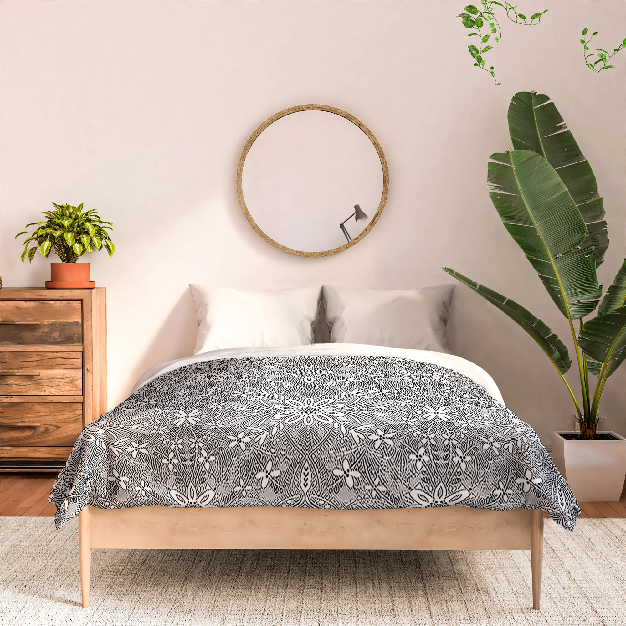 Marta Barragan Camarasa Intricate Floral Symmetry Comforter - Image 12