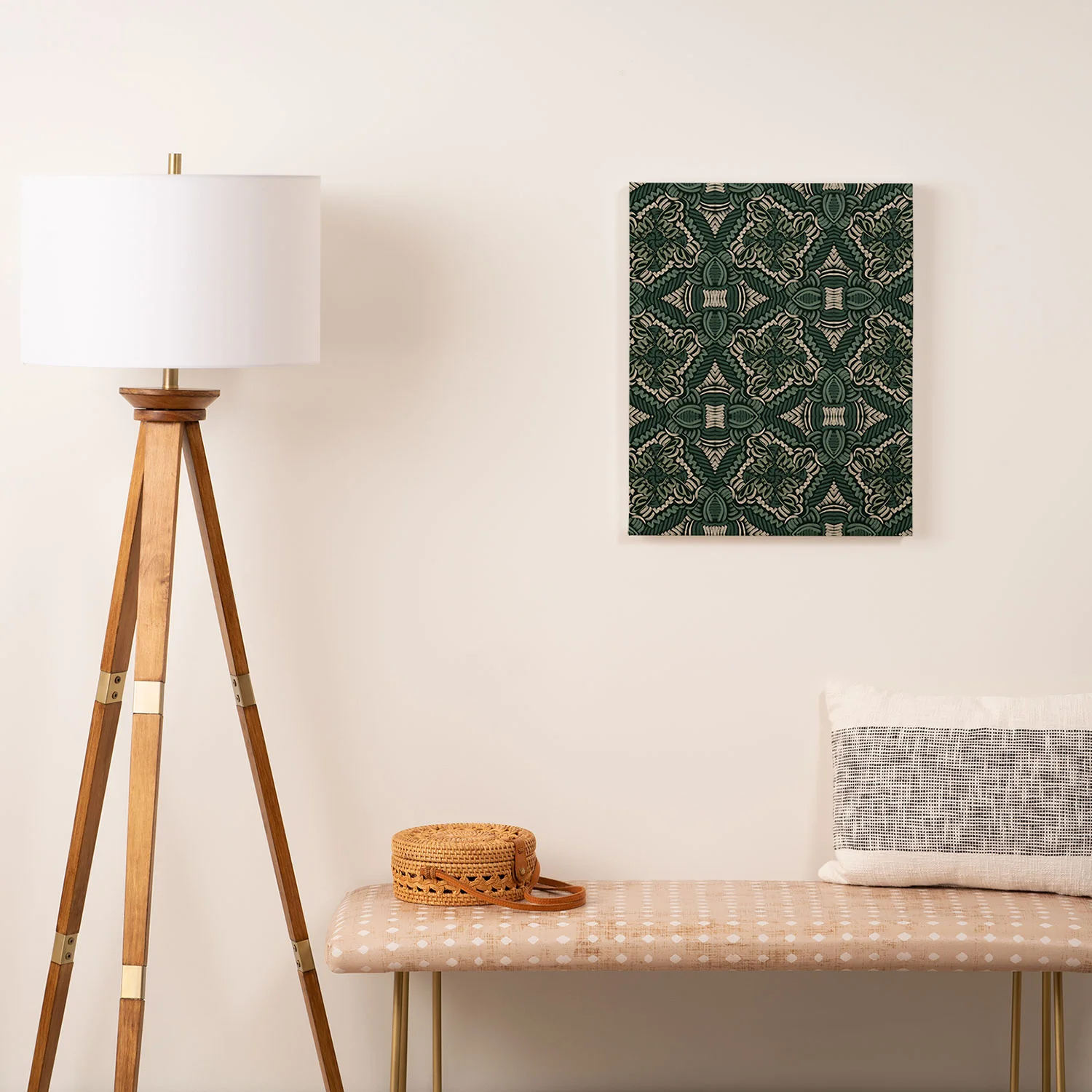 Marta Barragan Camarasa Intricate Forest Mosaic Art Canvas - Image 3