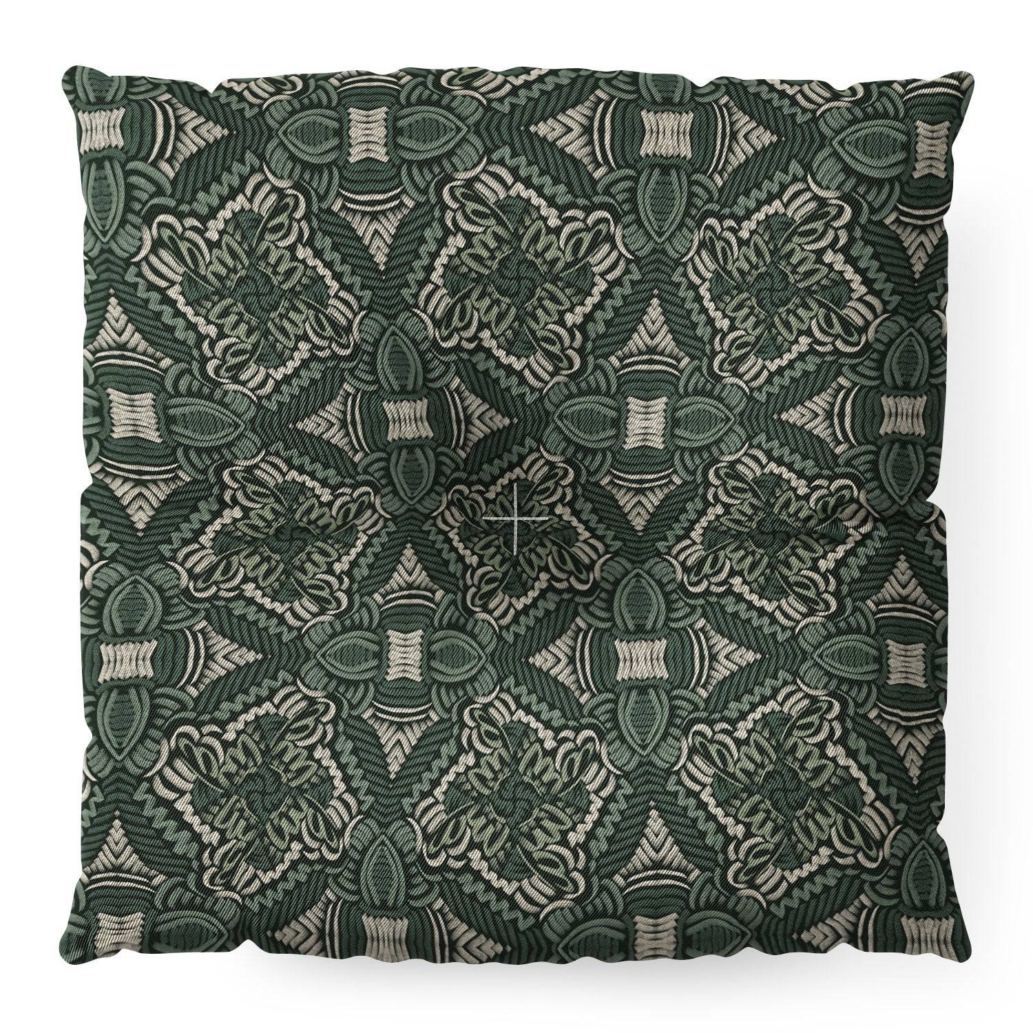 Marta Barragan Camarasa Intricate Forest Mosaic Floor Pillow Square - Image 4