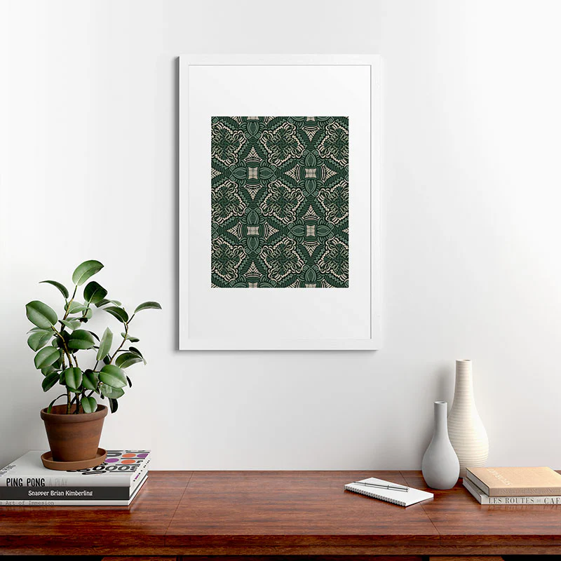 Marta Barragan Camarasa Intricate Forest Mosaic Framed Art Print - Image 24