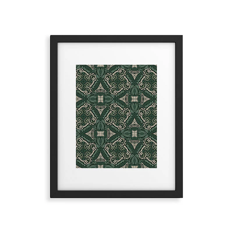Marta Barragan Camarasa Intricate Forest Mosaic Framed Art Print - Image 29
