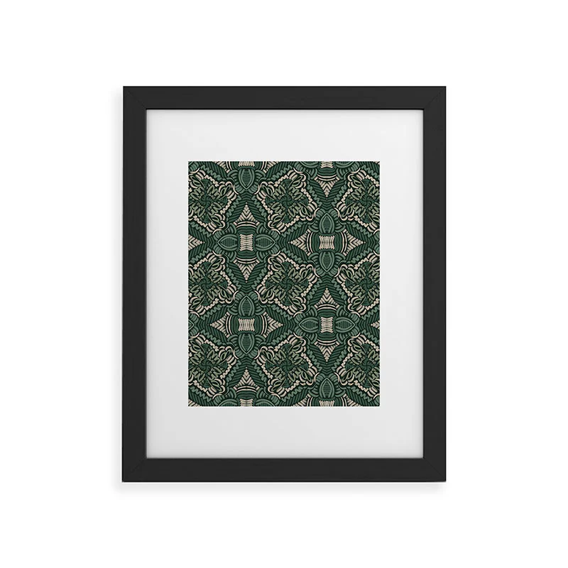 Marta Barragan Camarasa Intricate Forest Mosaic Framed Art Print - Image 7