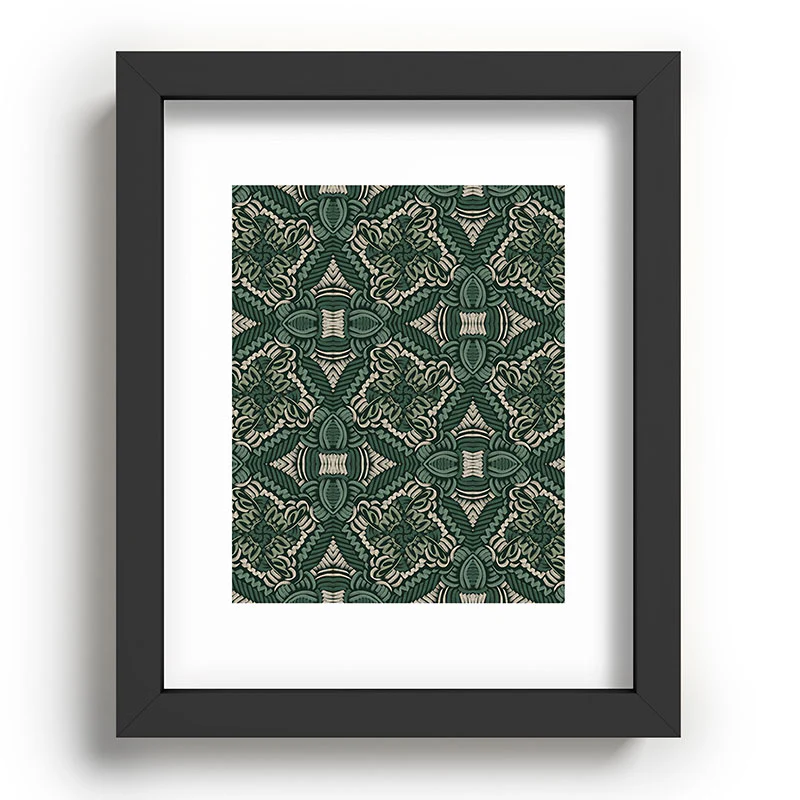 Marta Barragan Camarasa Intricate Forest Mosaic Recessed Framing Rectangle